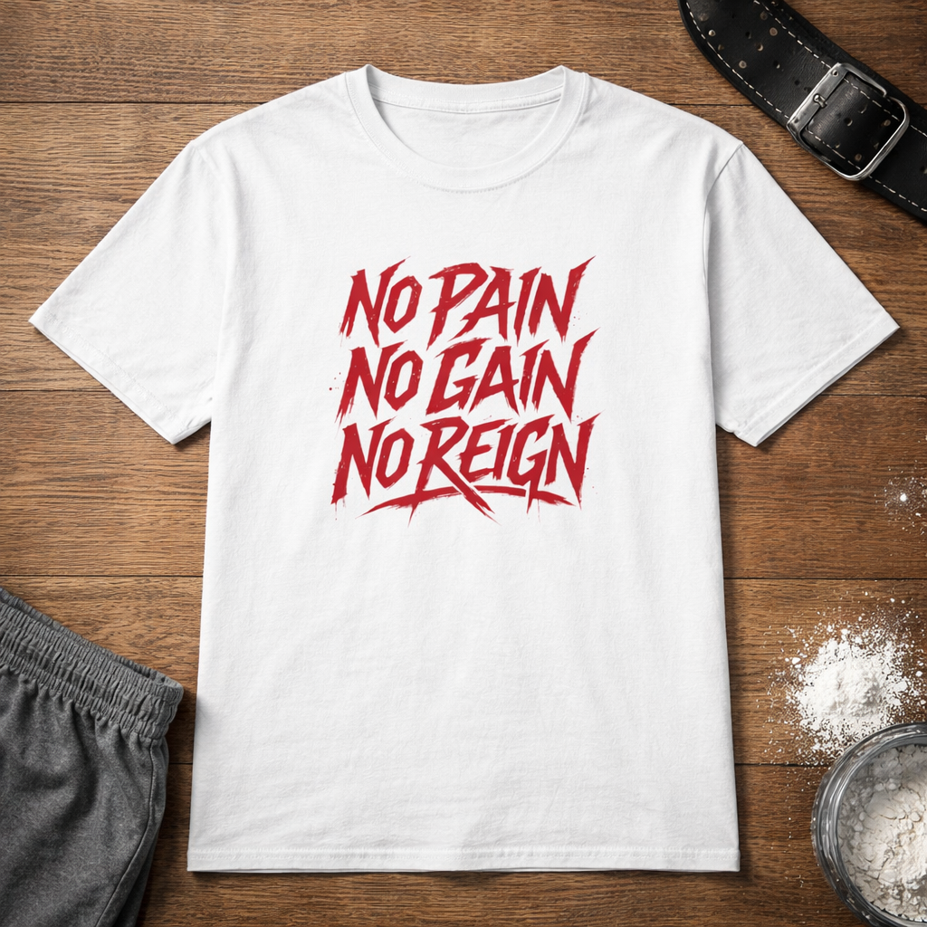 No Pain No Gain No Reign | Gym Motivation Tee