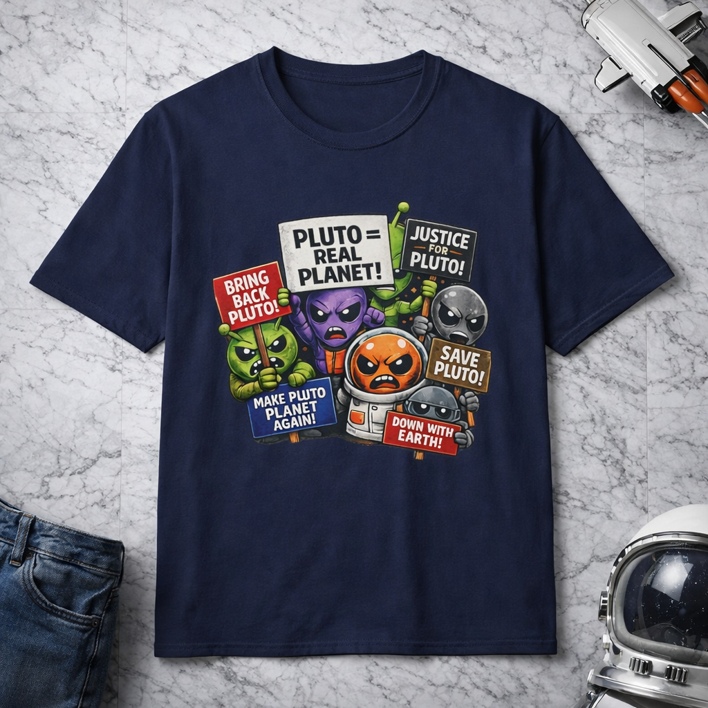 Pluto Picket Line | Nerd Graphic Tee