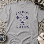 Pardon My Gains — Vintage Weightlifting Gym Tee