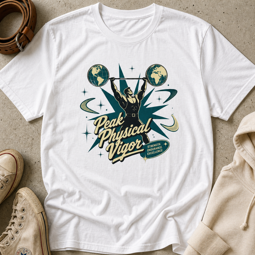 Peak Physical Vigor — Retro Fitness Graphic Tee
