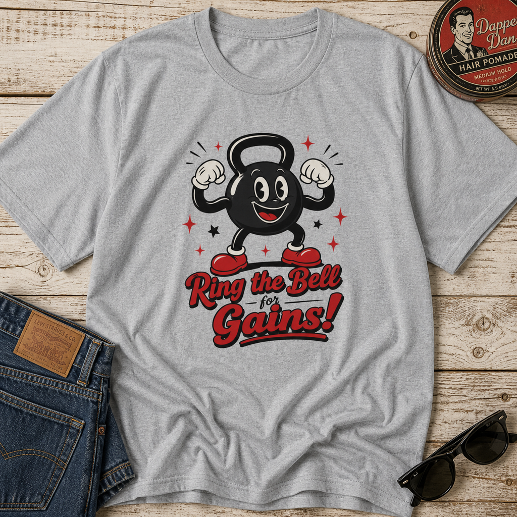 Ring the Bell for Gains! Fitness T-Shirt