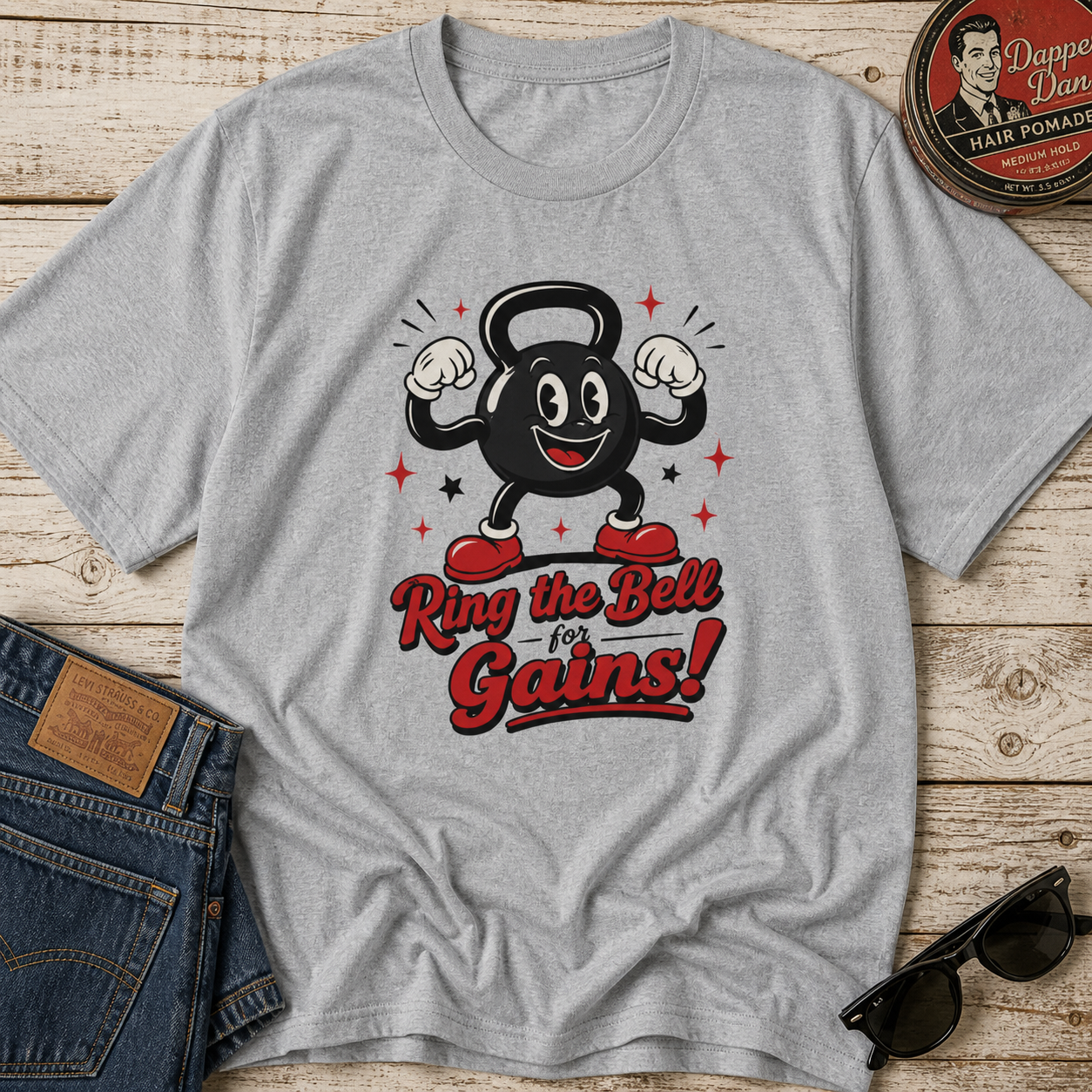 Ring the Bell for Gains! Fitness T-Shirt