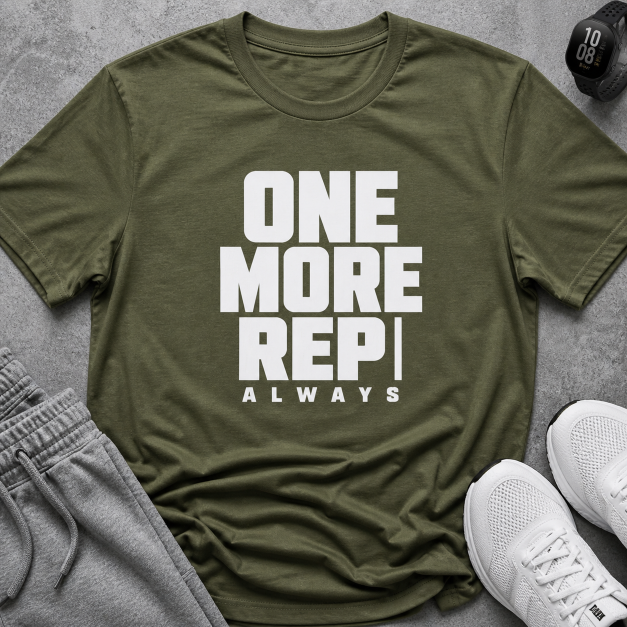One More Rep Always Gym Tee