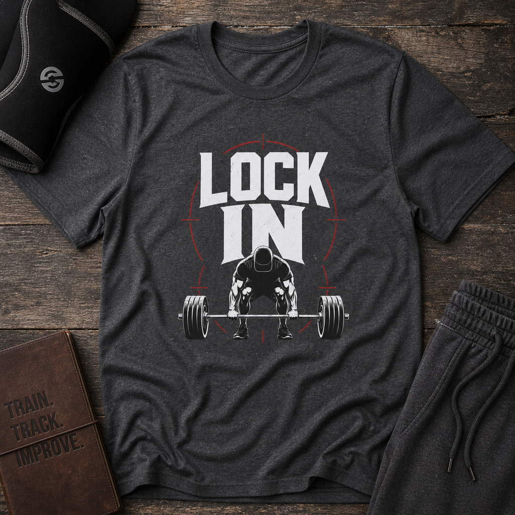 Lock In – Deadlift Gym Motivation Tee