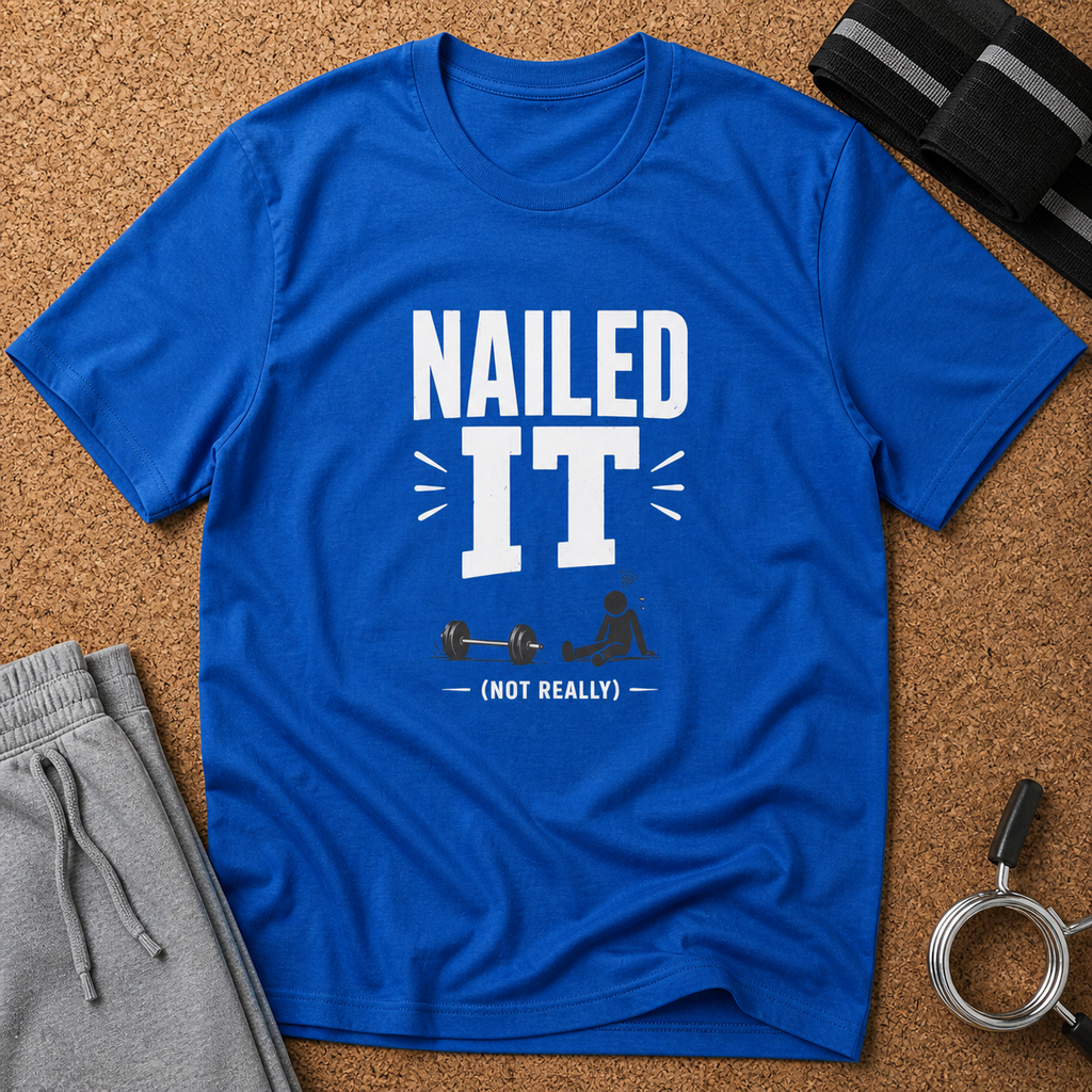 Nailed It (Not Really) — Funny Gym Tee