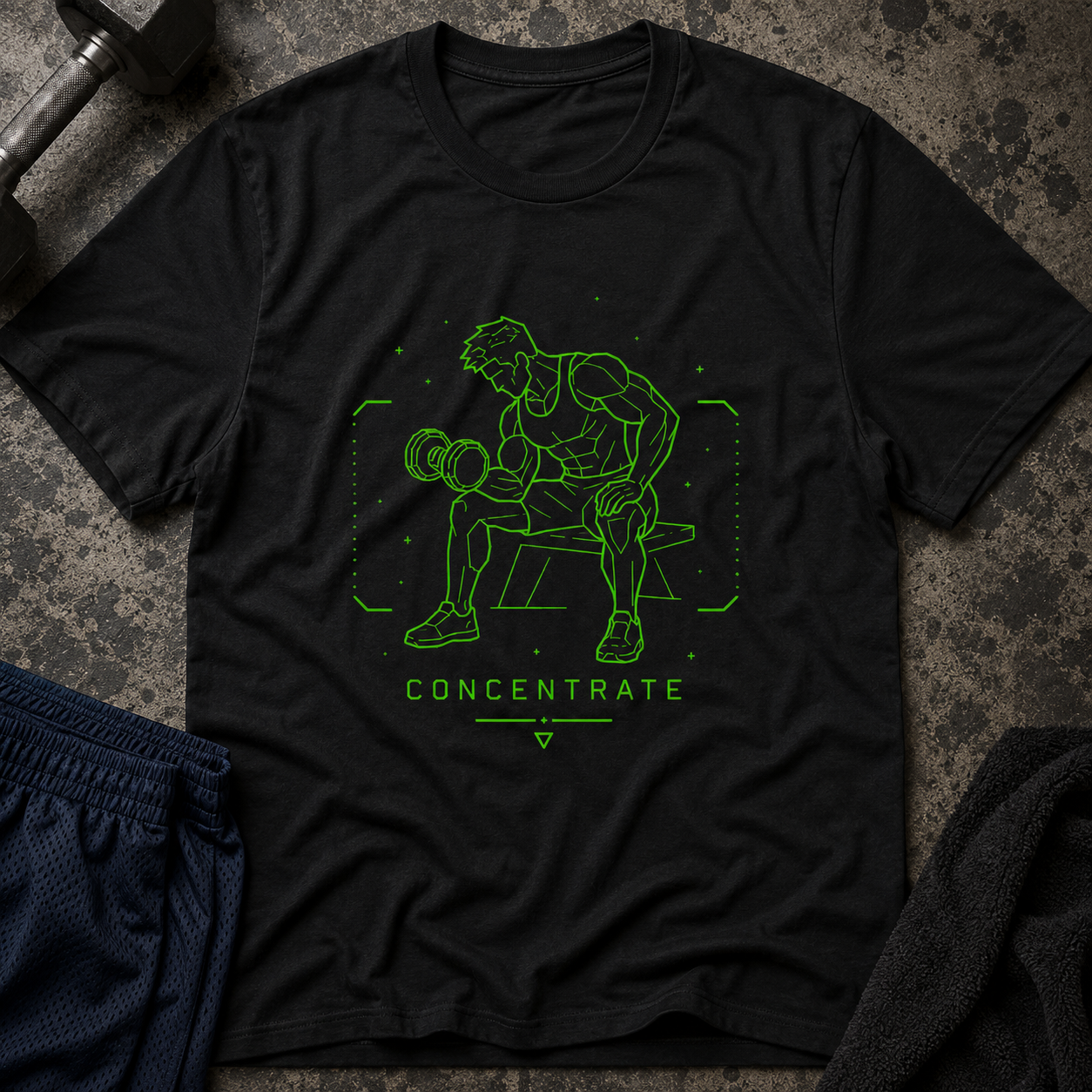Concentrate Neon Fitness Tee