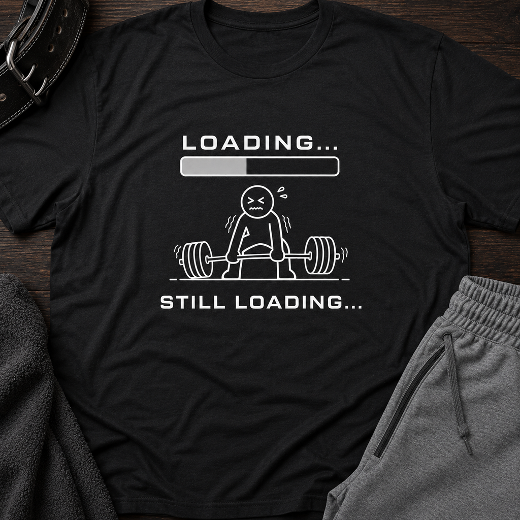 Loading... Still Loading Funny Workout Tee
