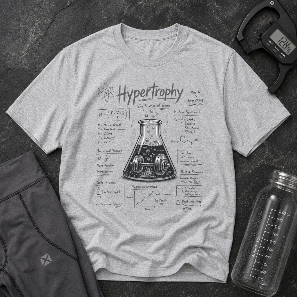 Hypertrophy Science of Gains — Fitness Tee