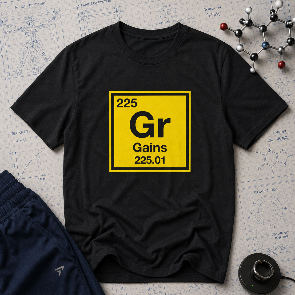 'Gr' Gains Periodic Table Gym Shirt