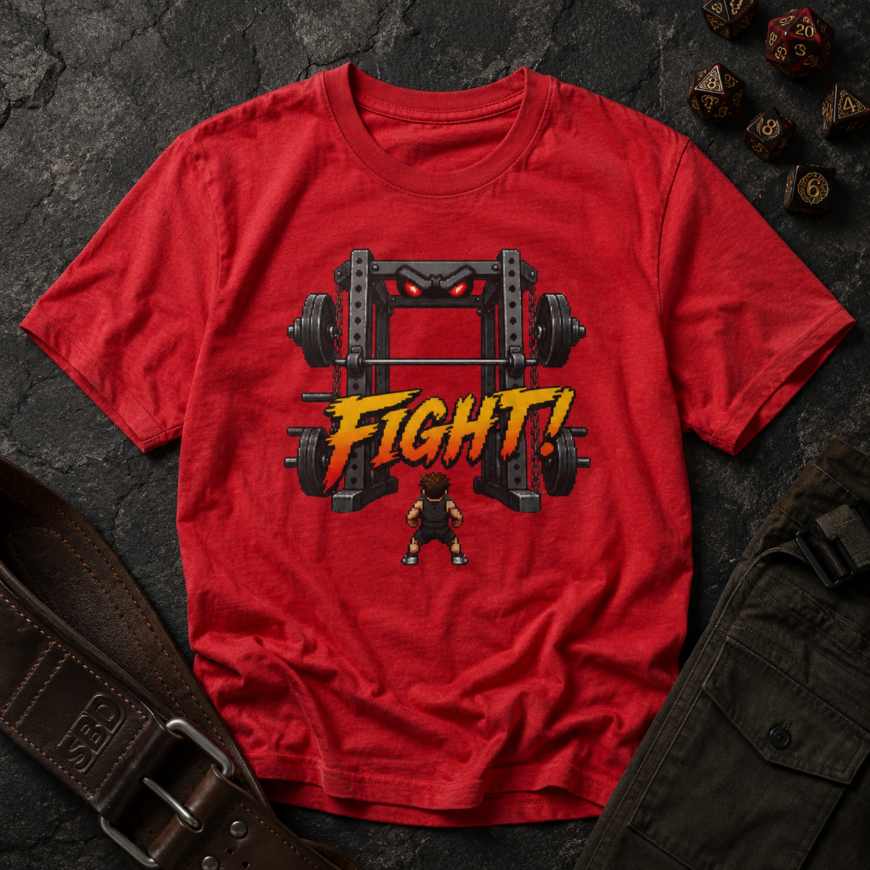 Fight! - Squat Rack Boss Fight Tee