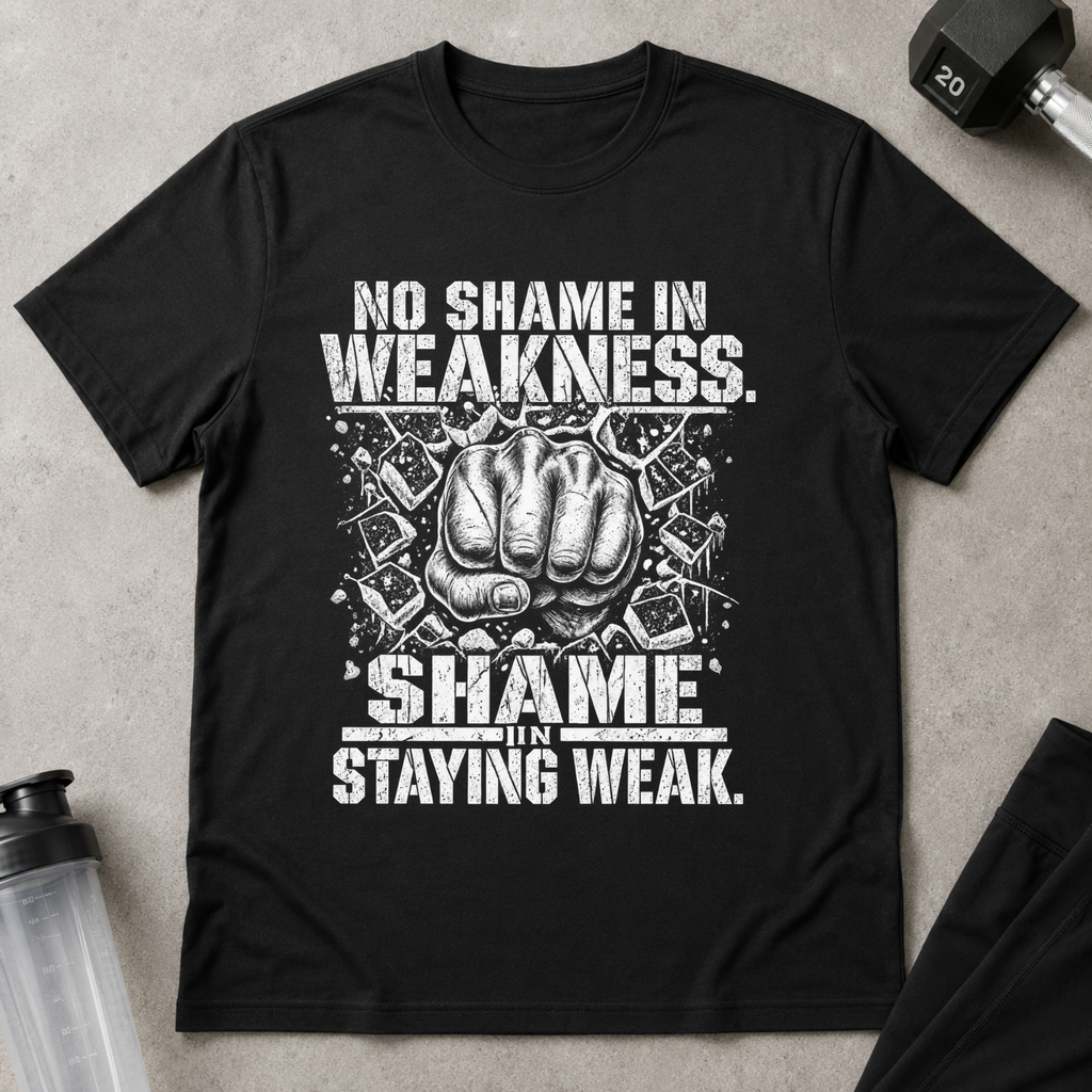 No Shame In Weakness, Shame In Staying Weak Tee