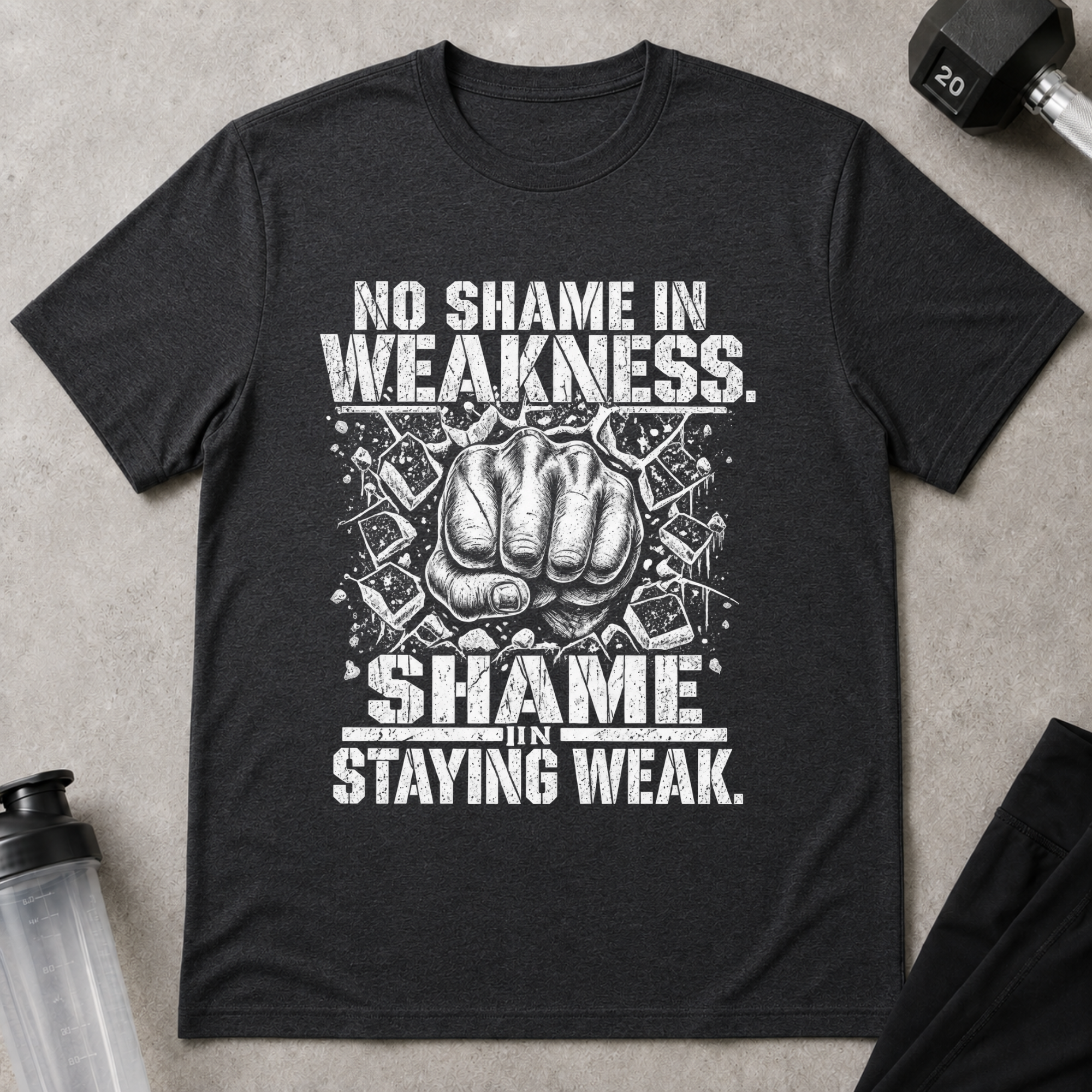 No Shame In Weakness, Shame In Staying Weak Tee