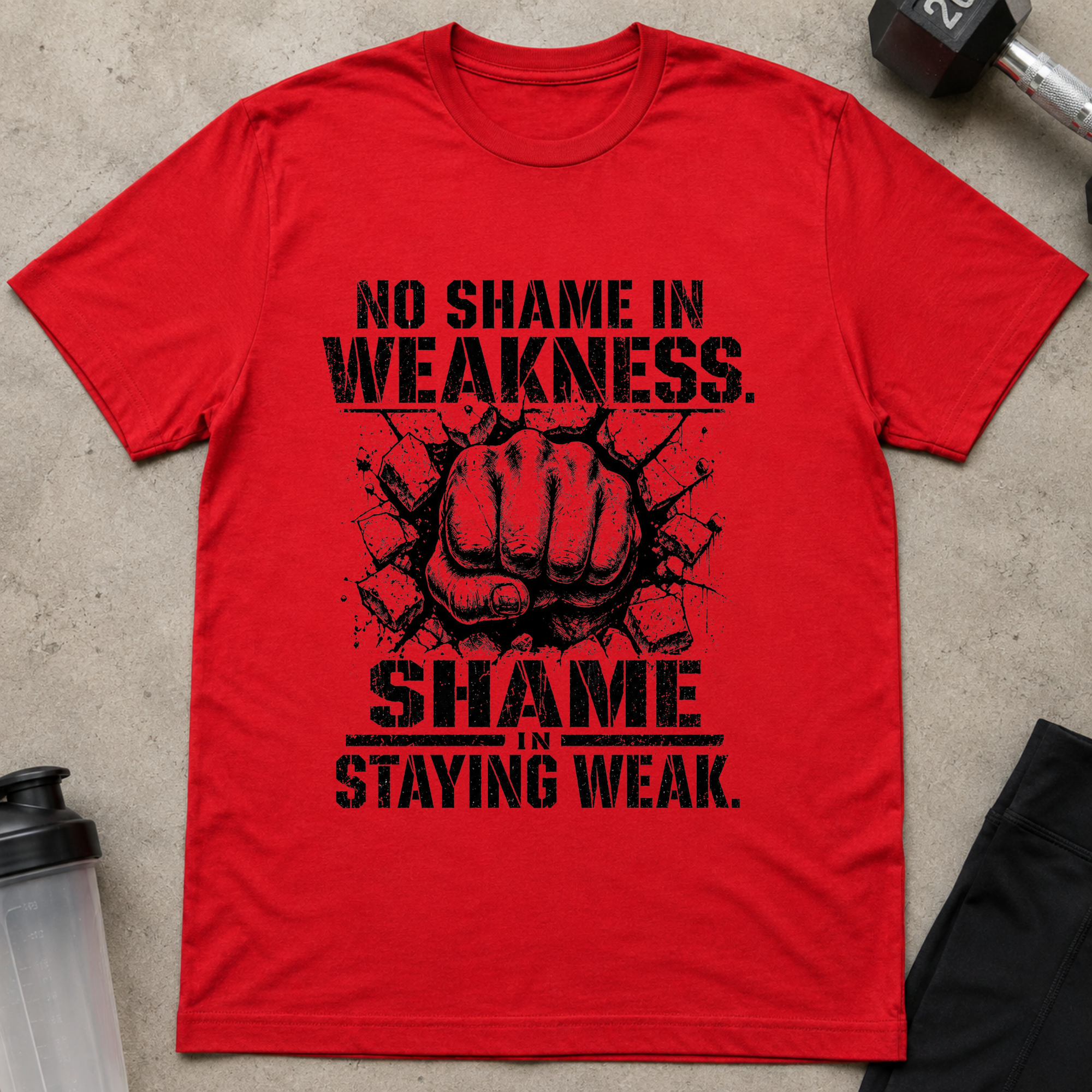 No Shame In Weakness, Shame In Staying Weak Tee