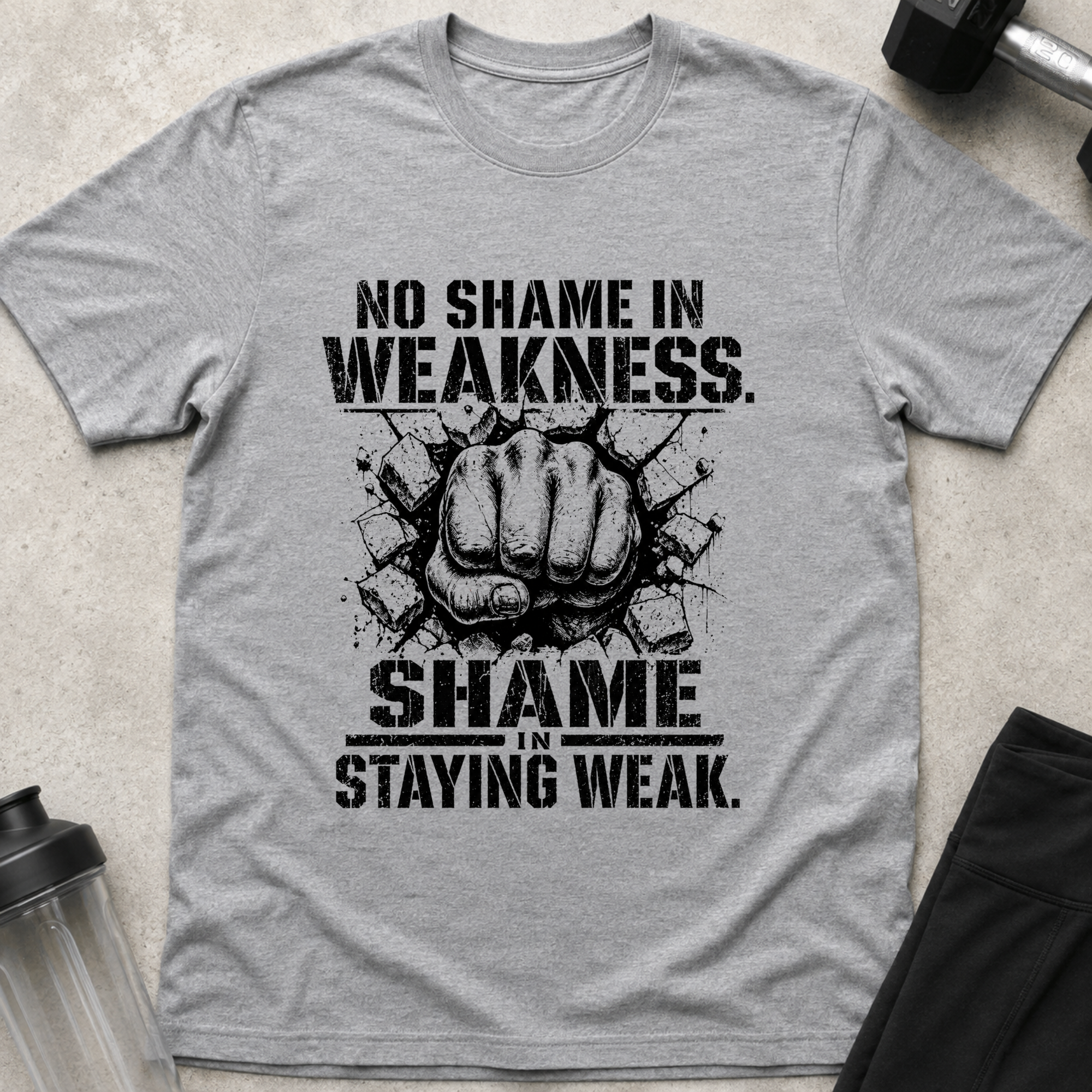 No Shame In Weakness, Shame In Staying Weak Tee