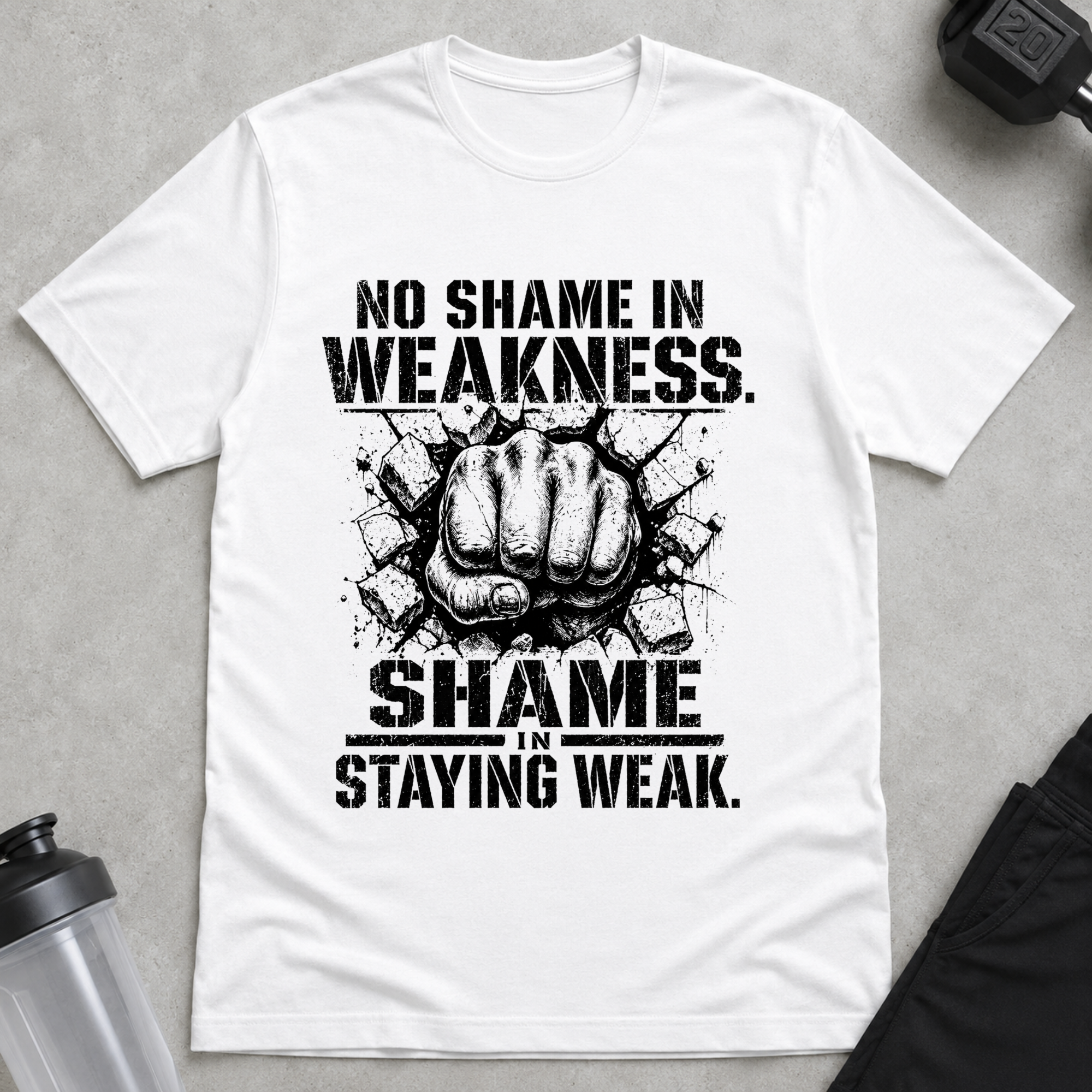 No Shame In Weakness, Shame In Staying Weak Tee