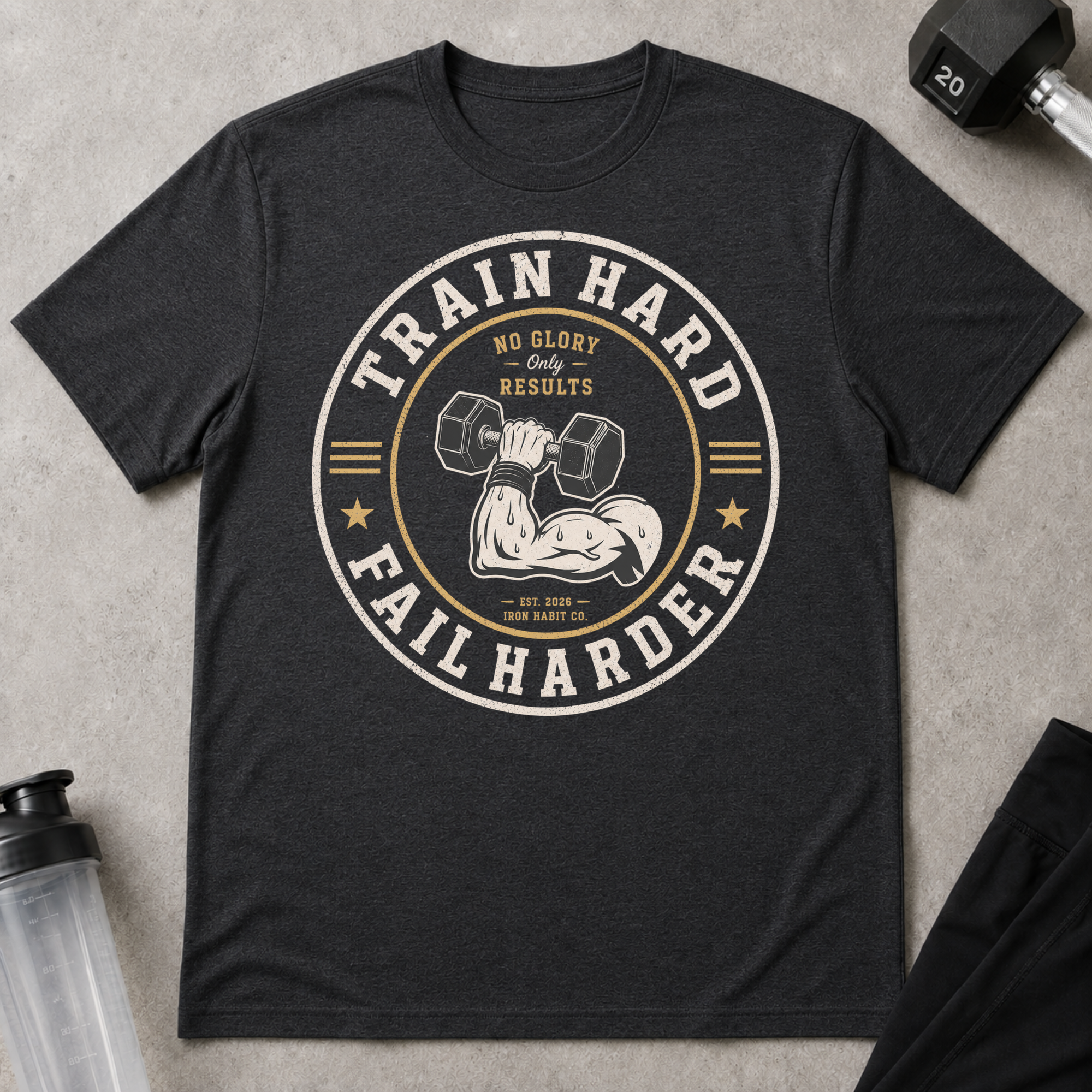 Train Hard Fail Harder Tee