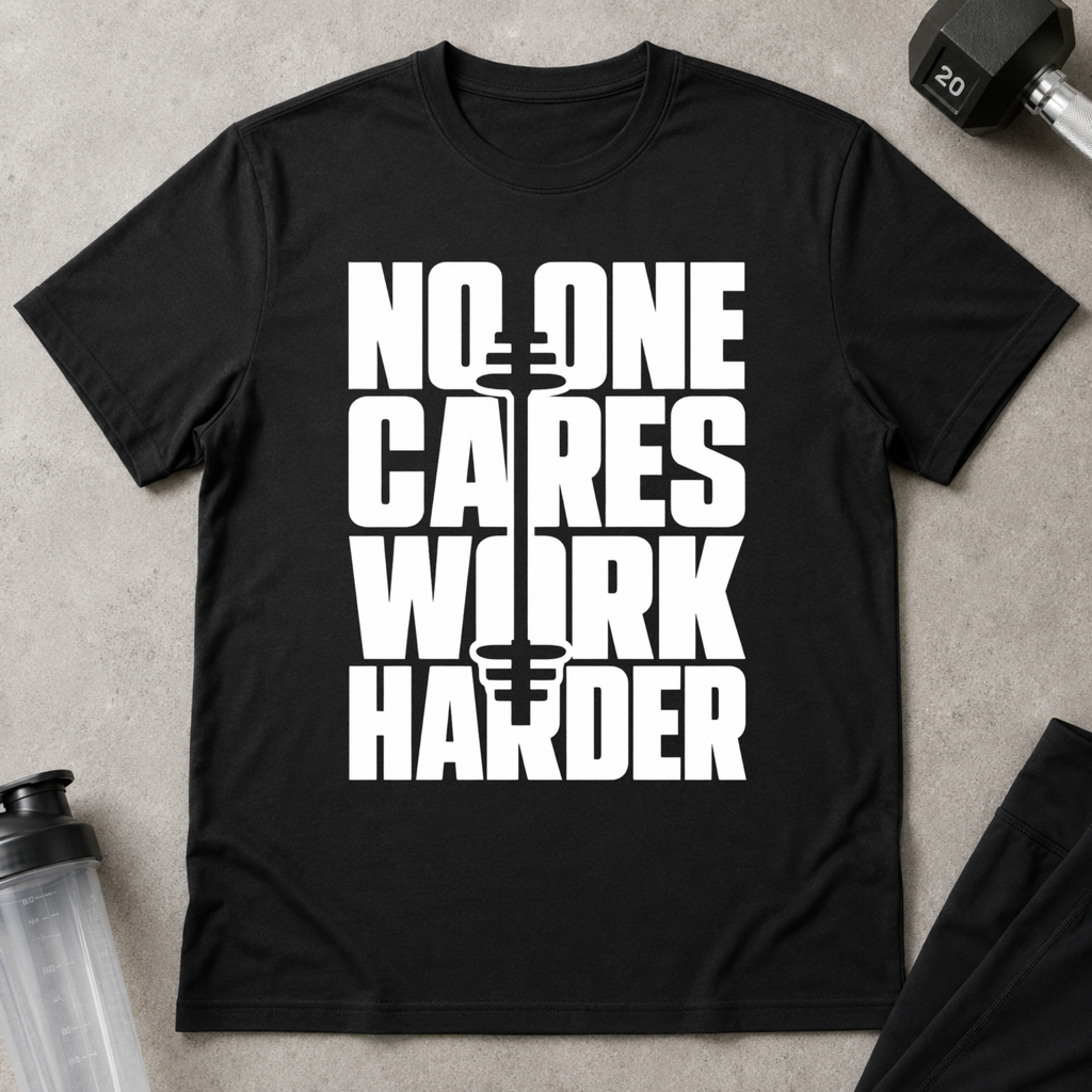 No One Cares Work Harder Tee