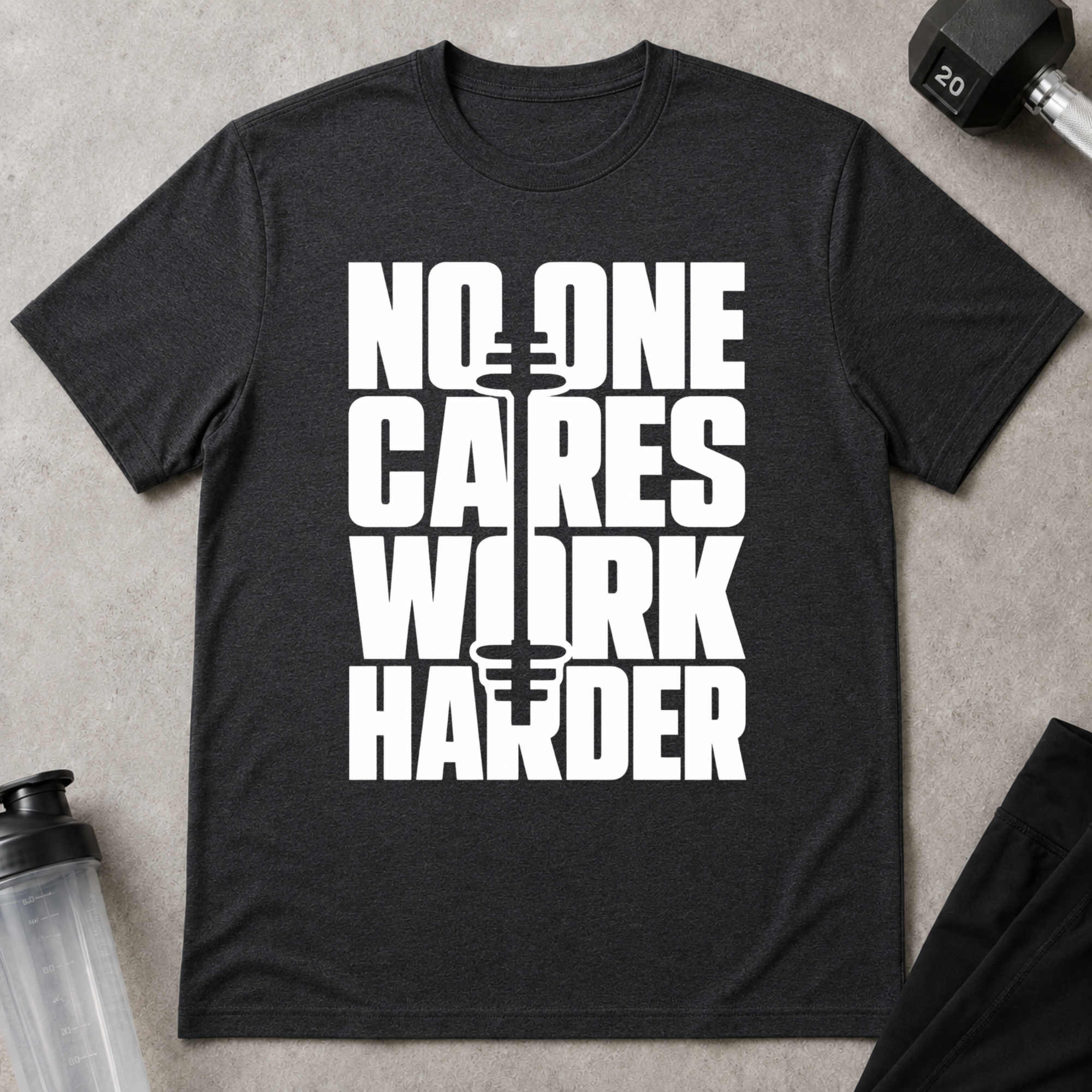 No One Cares Work Harder Tee