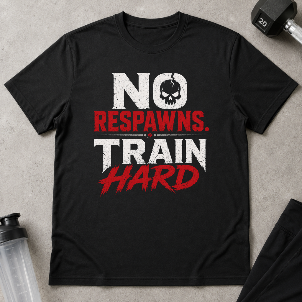 No Respawns Train Hard Tee