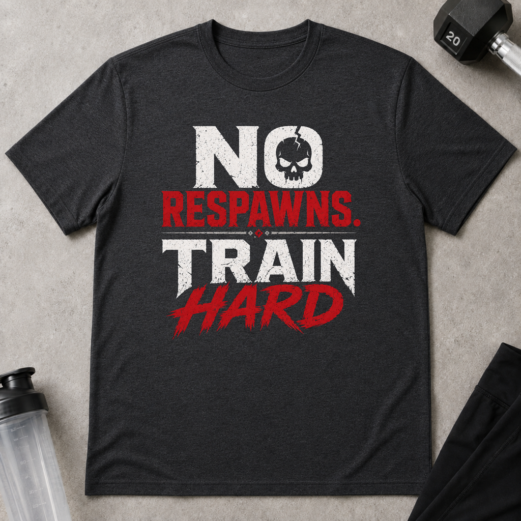 No Respawns Train Hard Tee