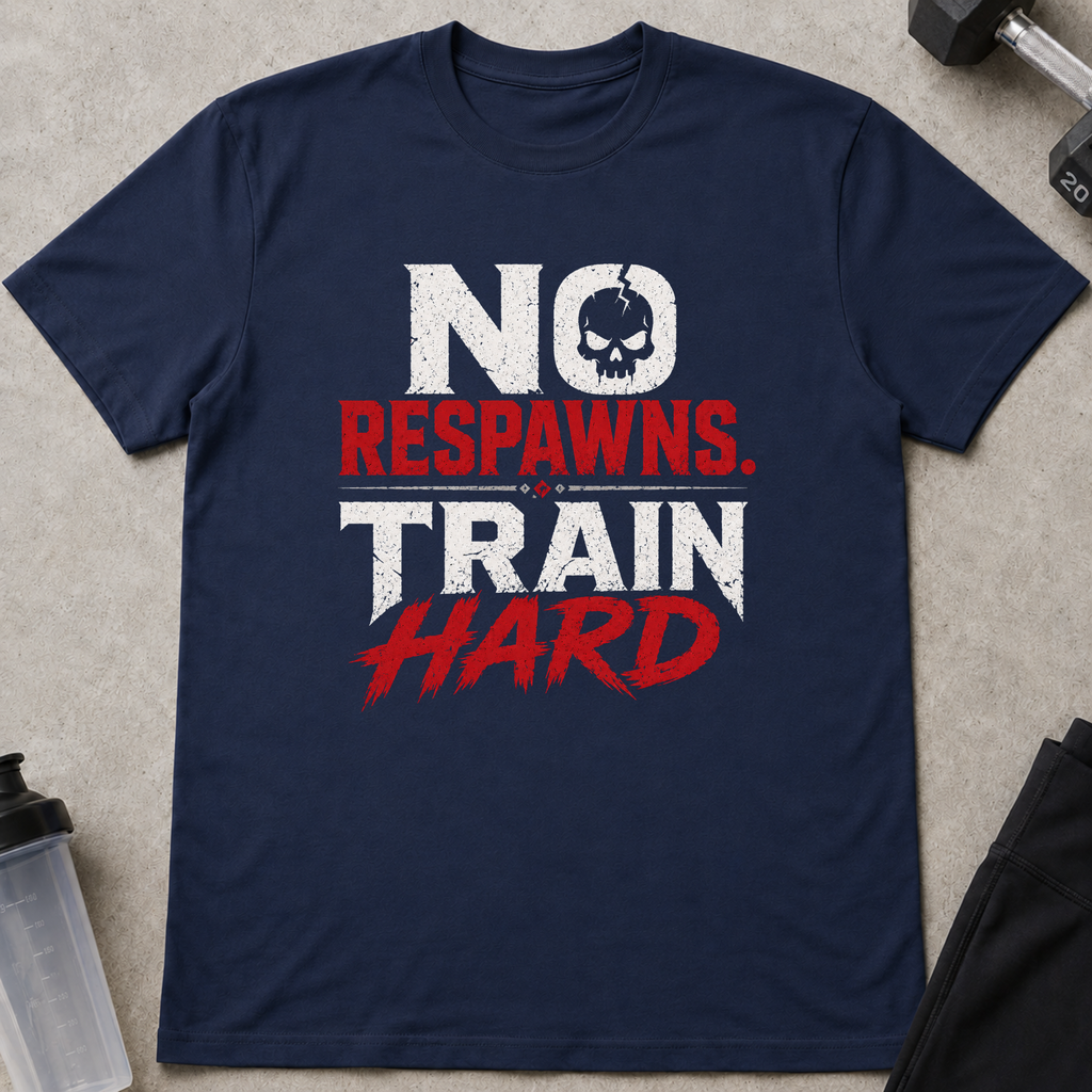 No Respawns Train Hard Tee