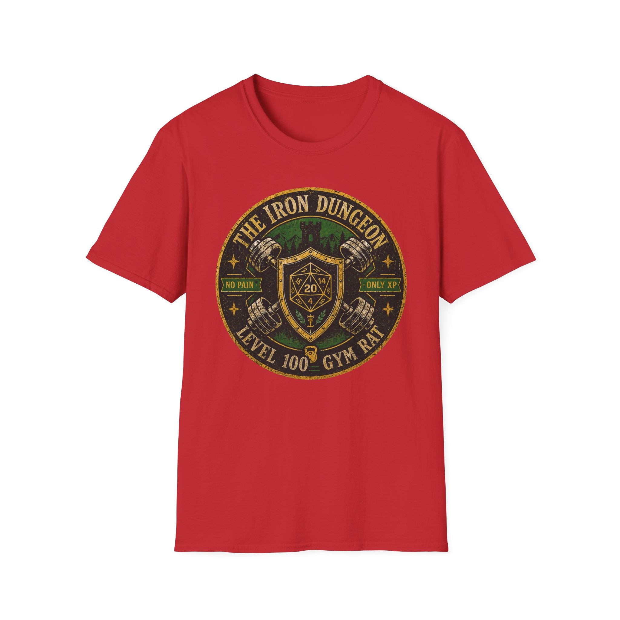 "The Iron Dungeon" Level 100 Gym Rat Tee