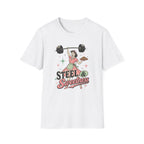 Steel & Sweetness — Retro Weightlifting Graphic Tee