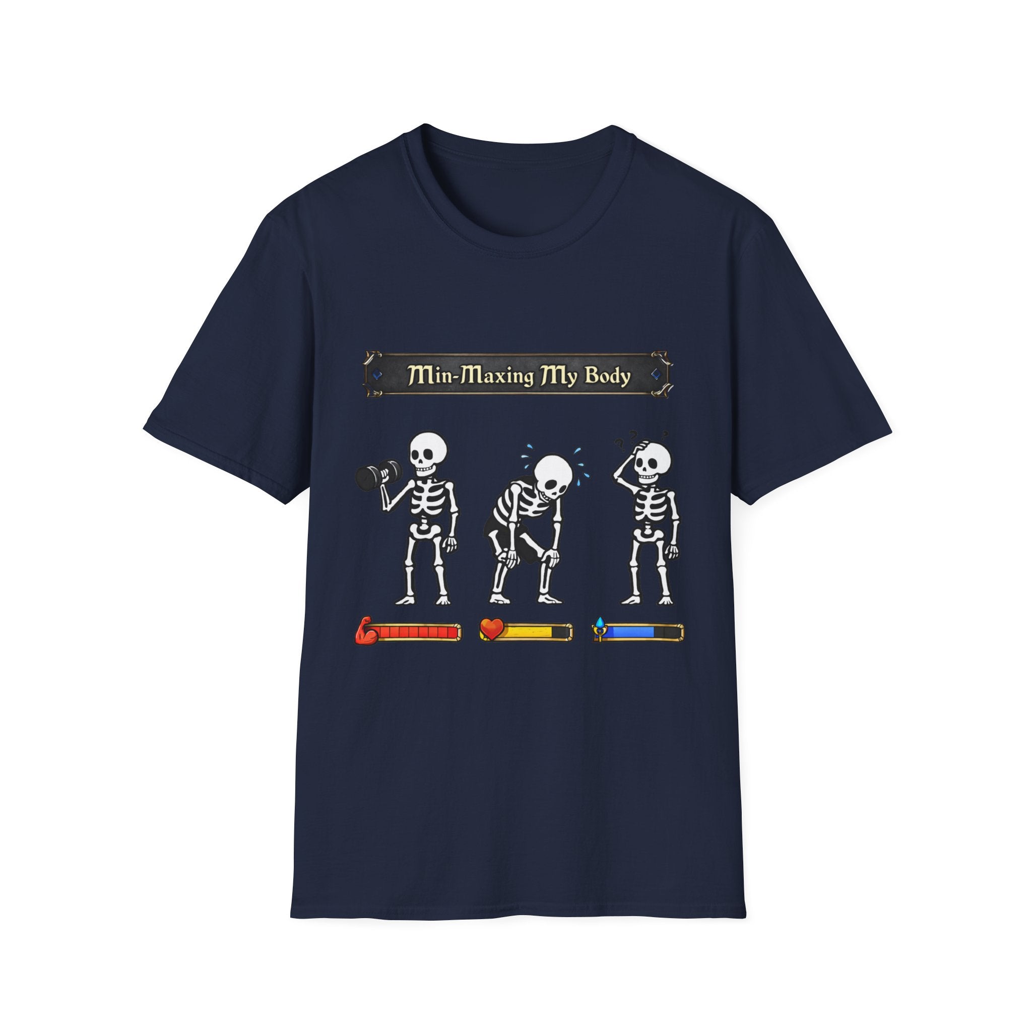 Min Maximizing My Body Skeleton Workout T-Shirt