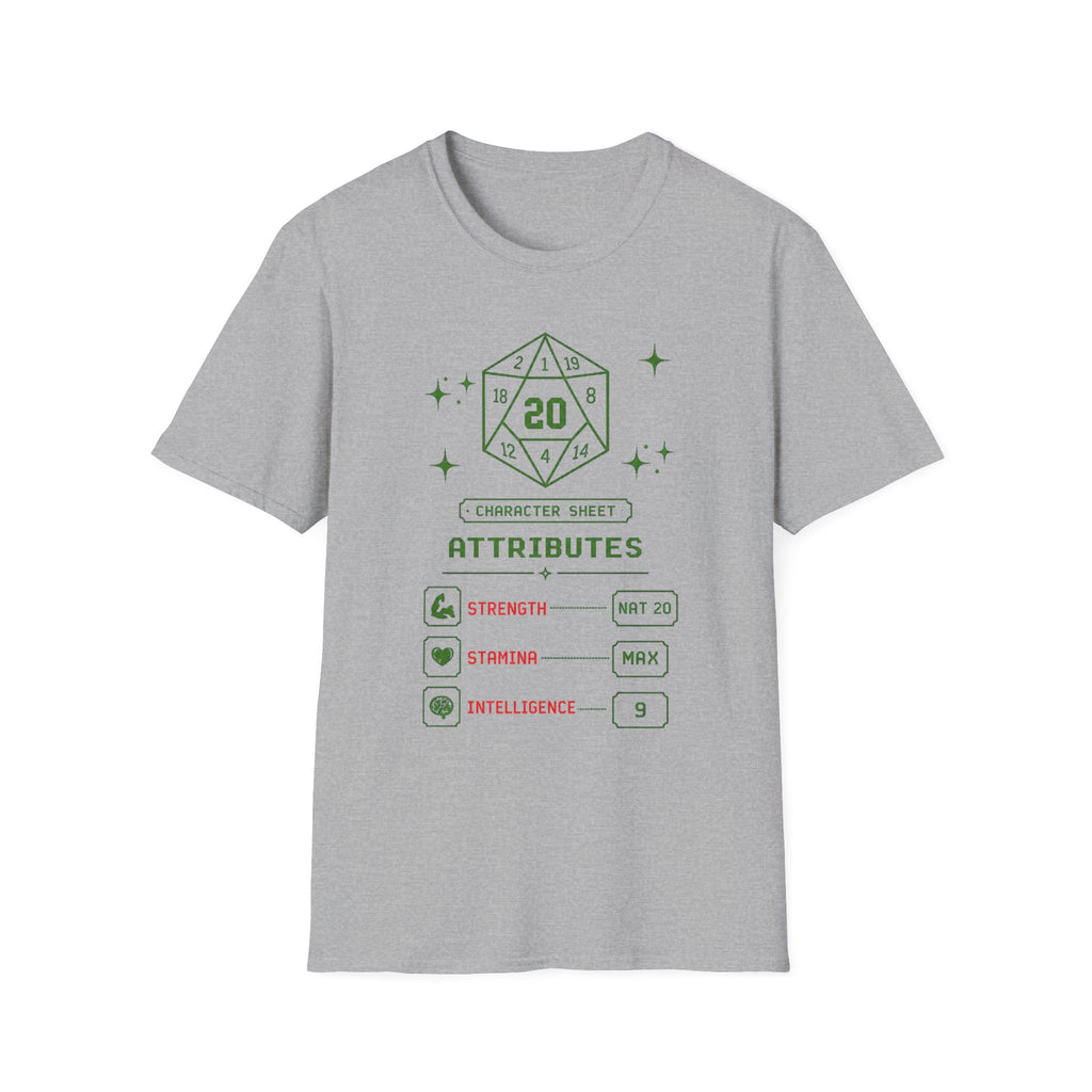 Gym RPG Stats Tee