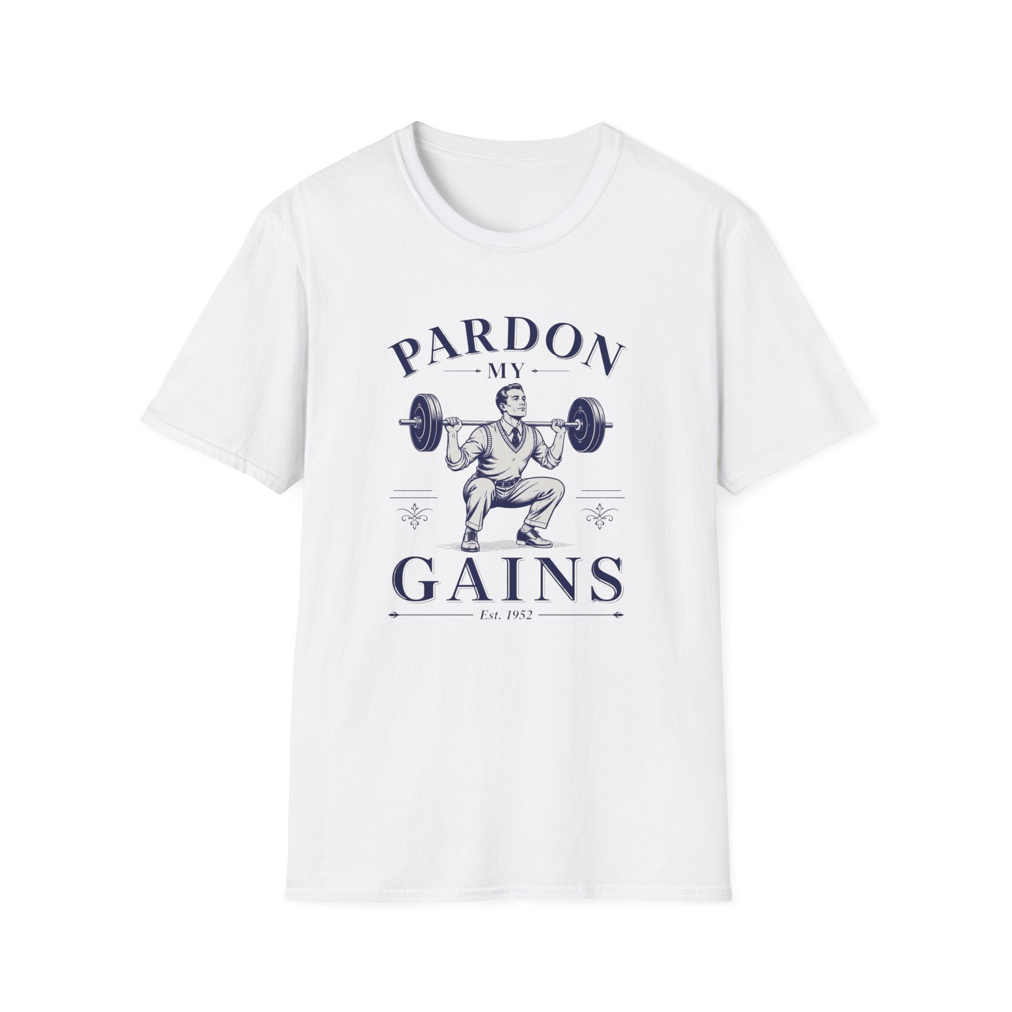 Pardon My Gains — Vintage Weightlifting Gym Tee