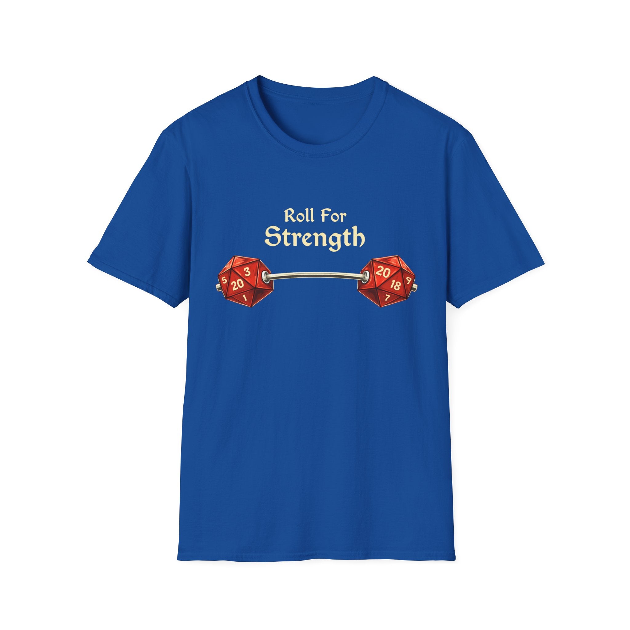 Roll For Strength D20 Weightlifting RPG Tee