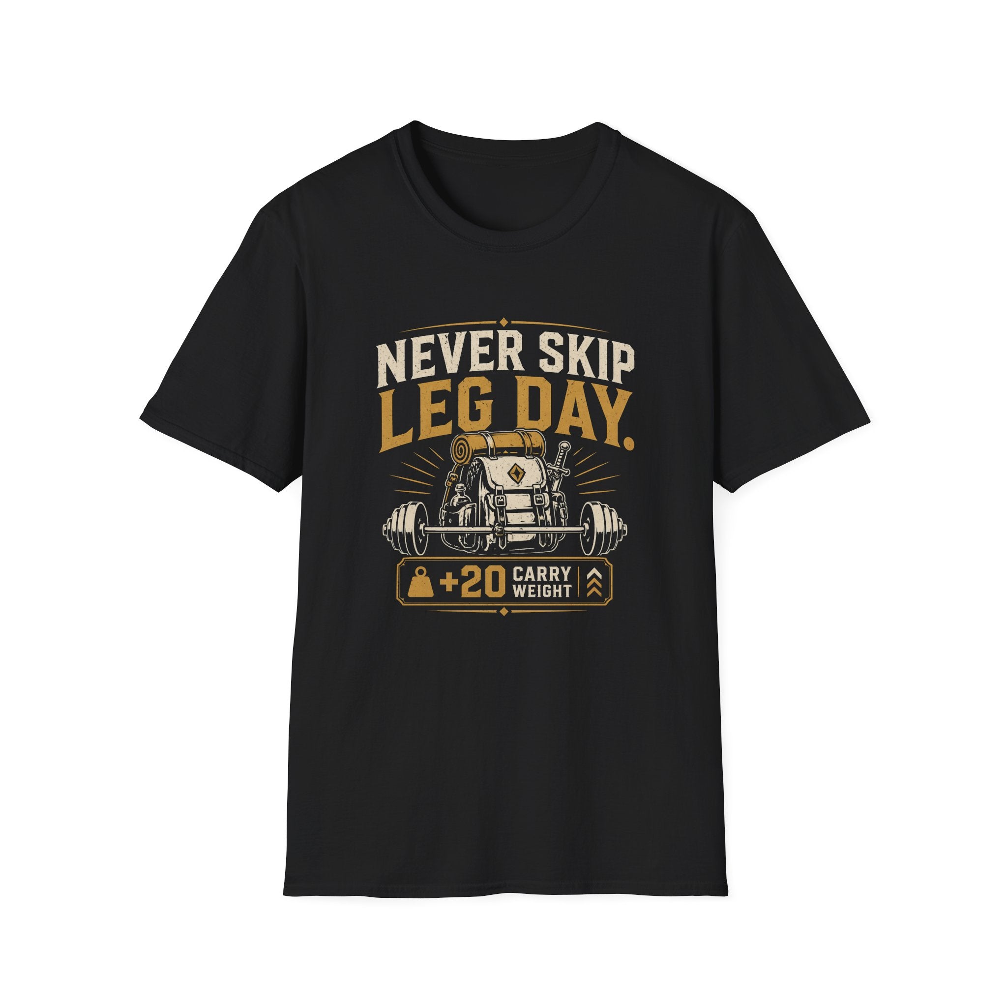 Never Skip Leg Day Gym Workout Tee