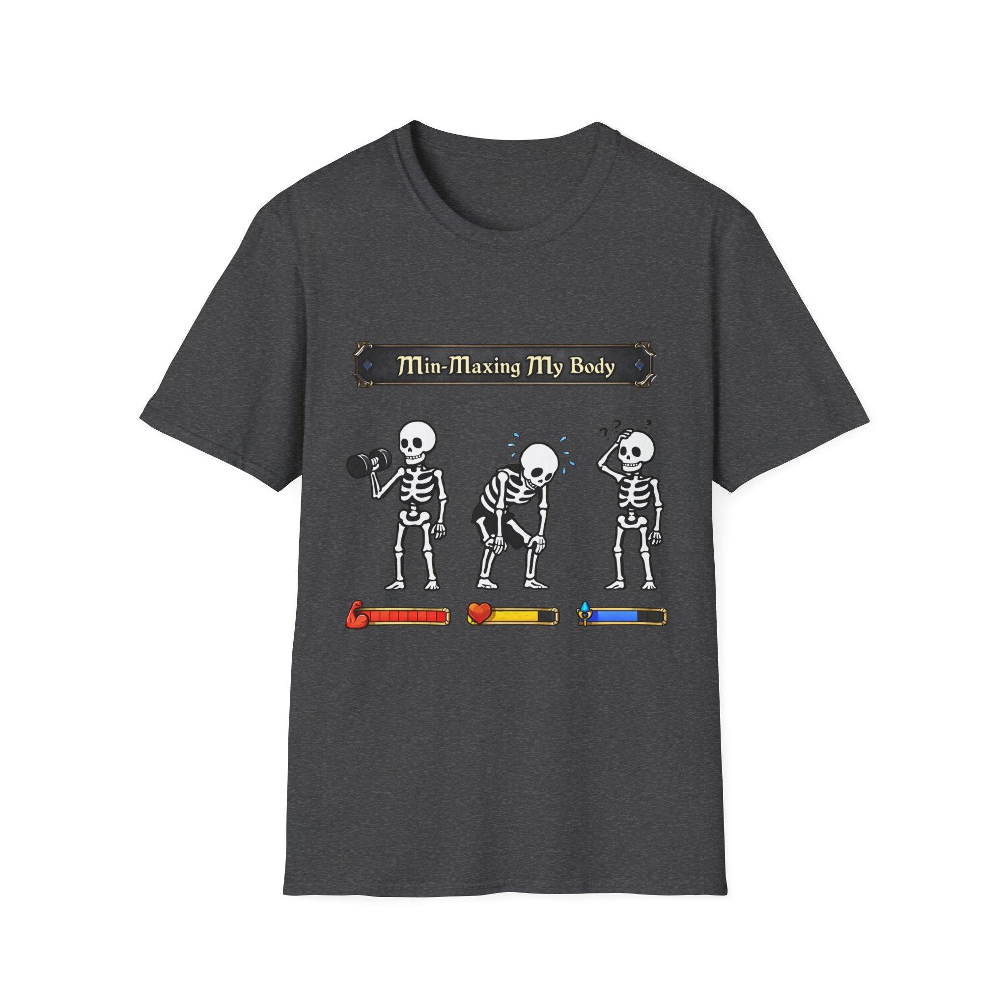 Min Maximizing My Body Skeleton Workout T-Shirt