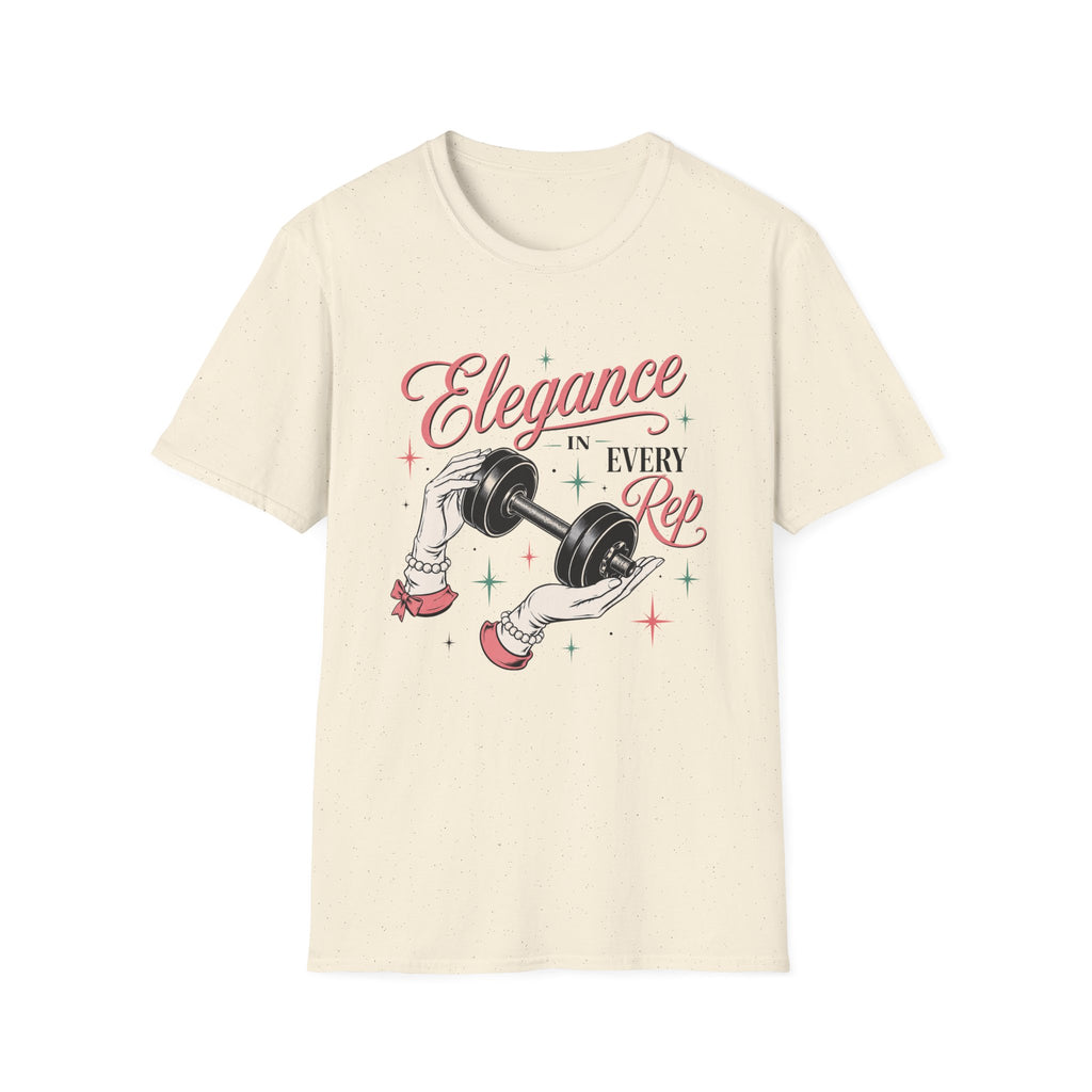 Elegance in Every Rep — Feminine Weightlifting Gym Tee