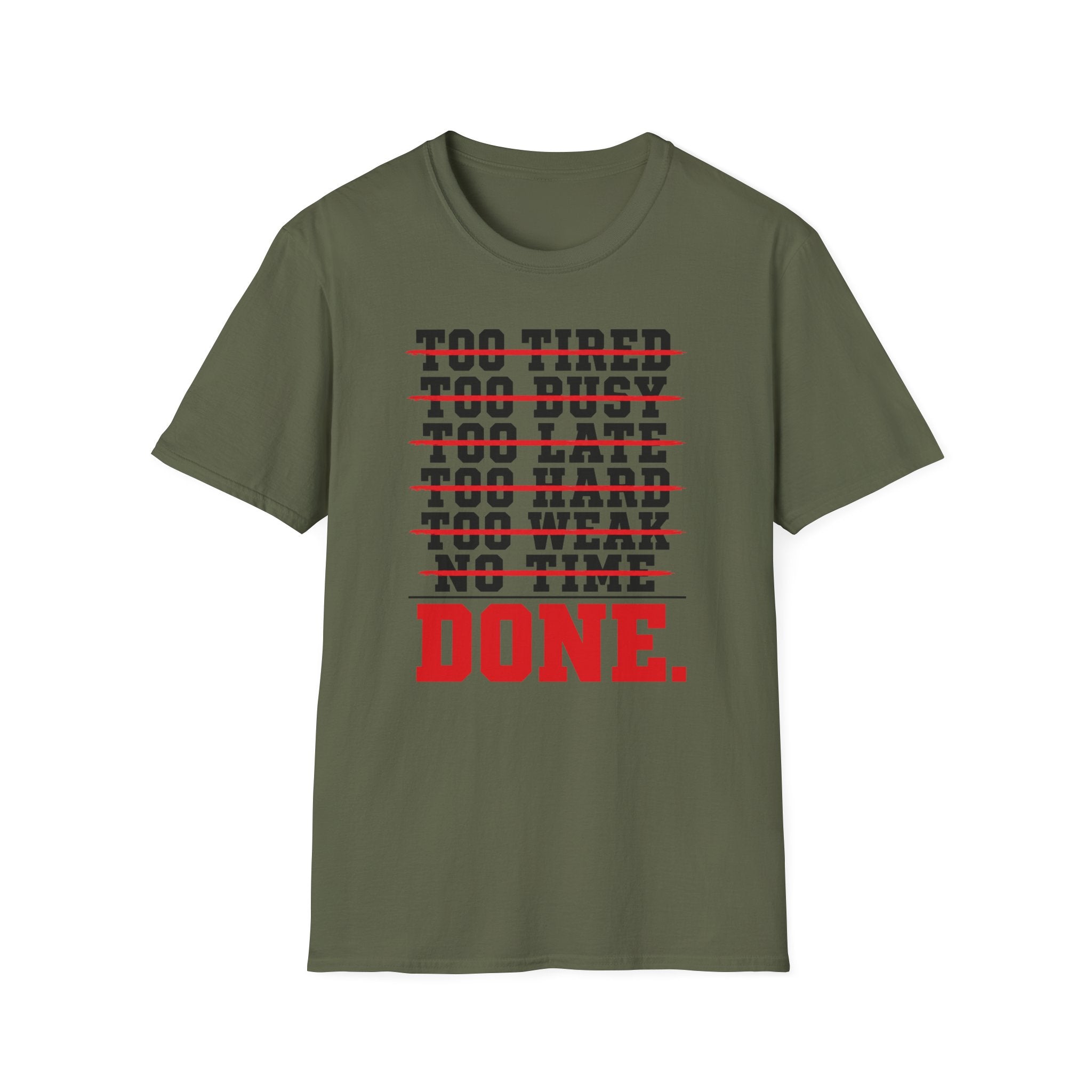 Done — Fitness & Hustle Workout Tee
