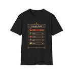 Strength Build RPG — Gamer Character Stat Tee