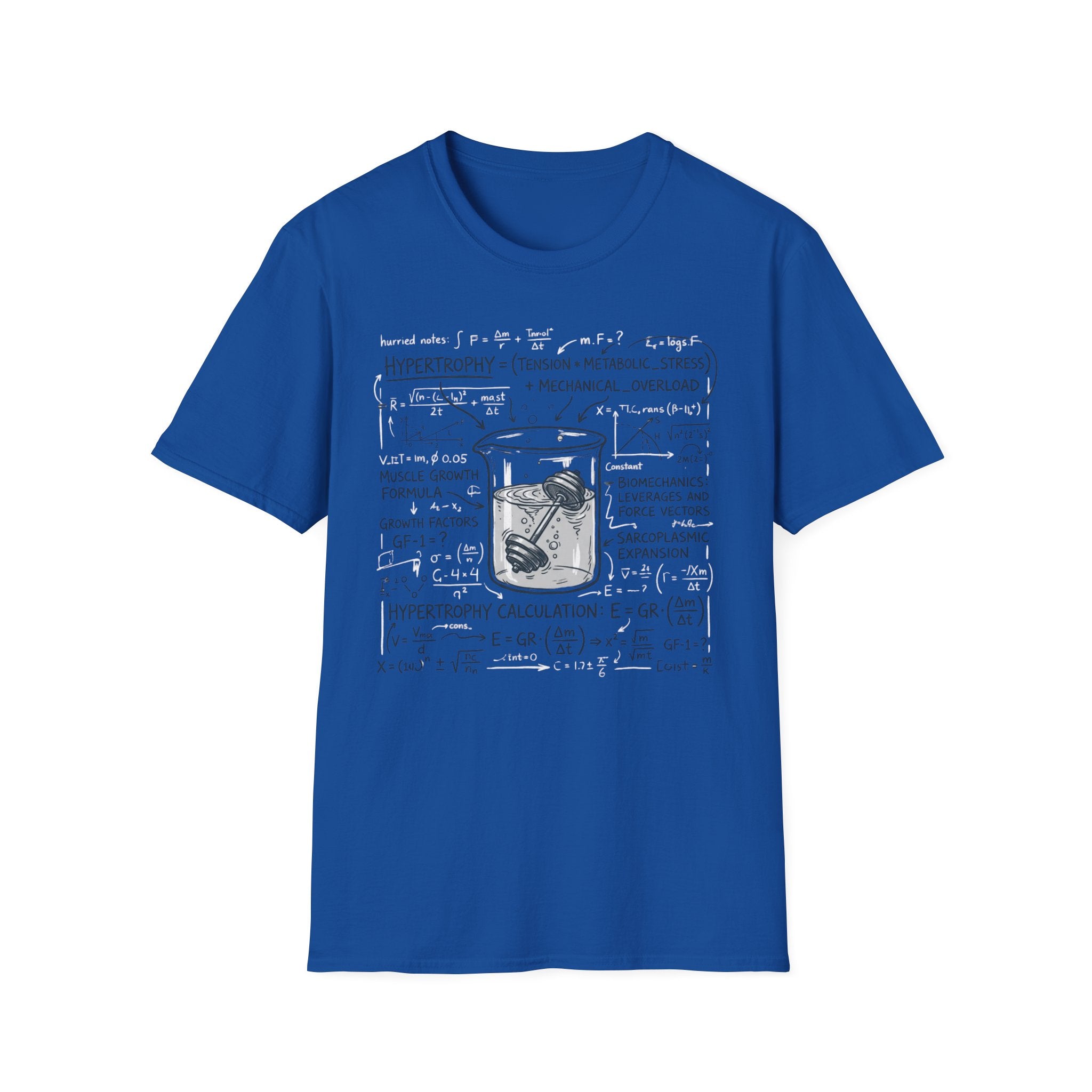 Hypertrophy Beaker & Equations Graphic Tee