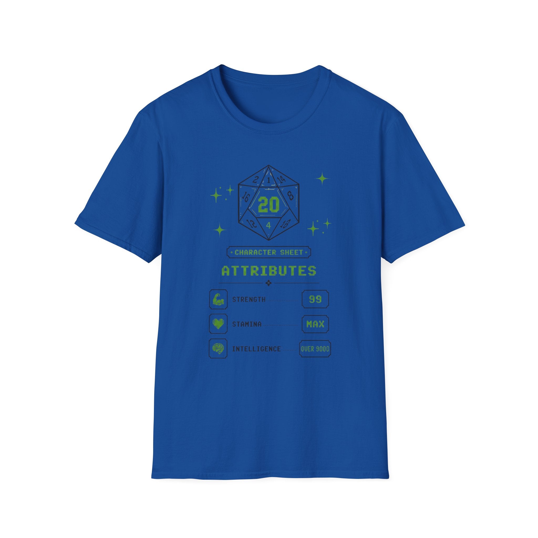Character Sheet Attribute — RPG Gym Tee
