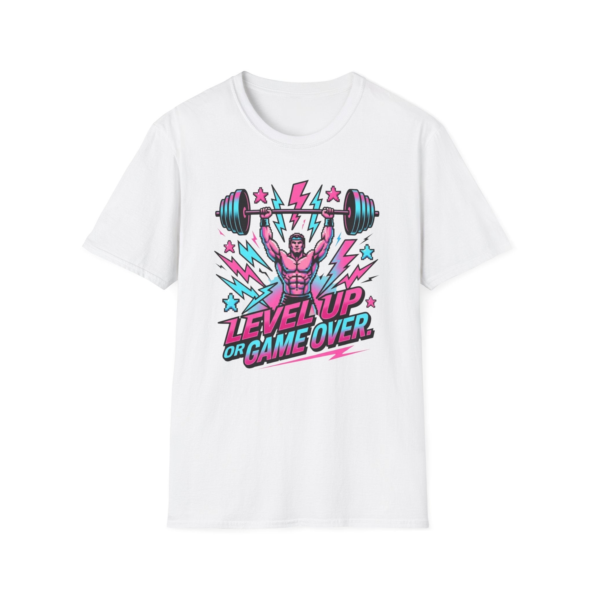 Level Up or Game Over Retro Gamer Gym Tee