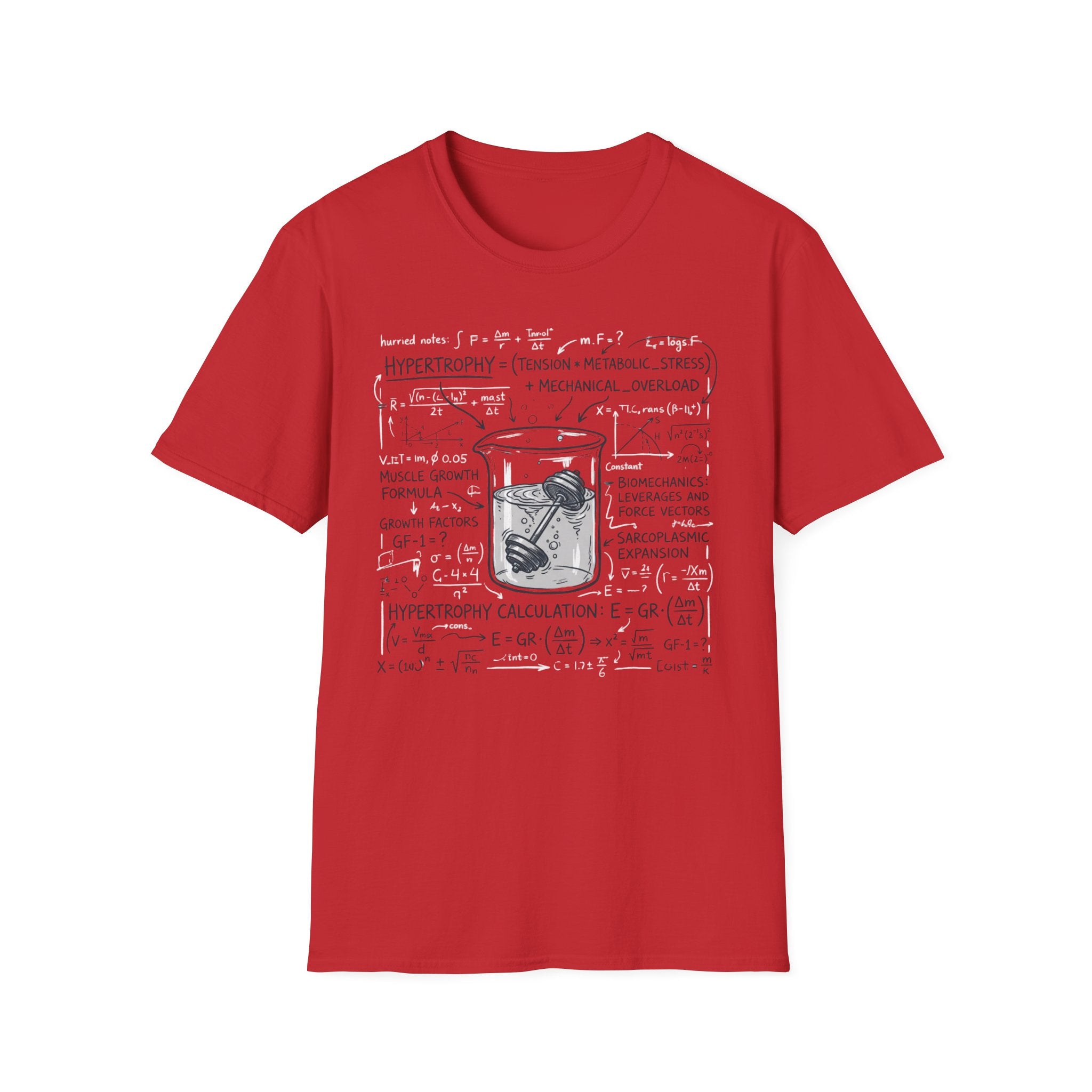 Hypertrophy Beaker & Equations Graphic Tee