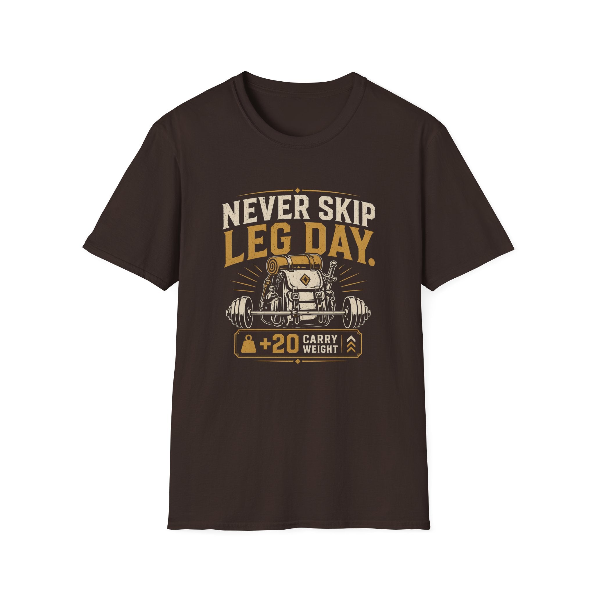 Never Skip Leg Day Gym Workout Tee