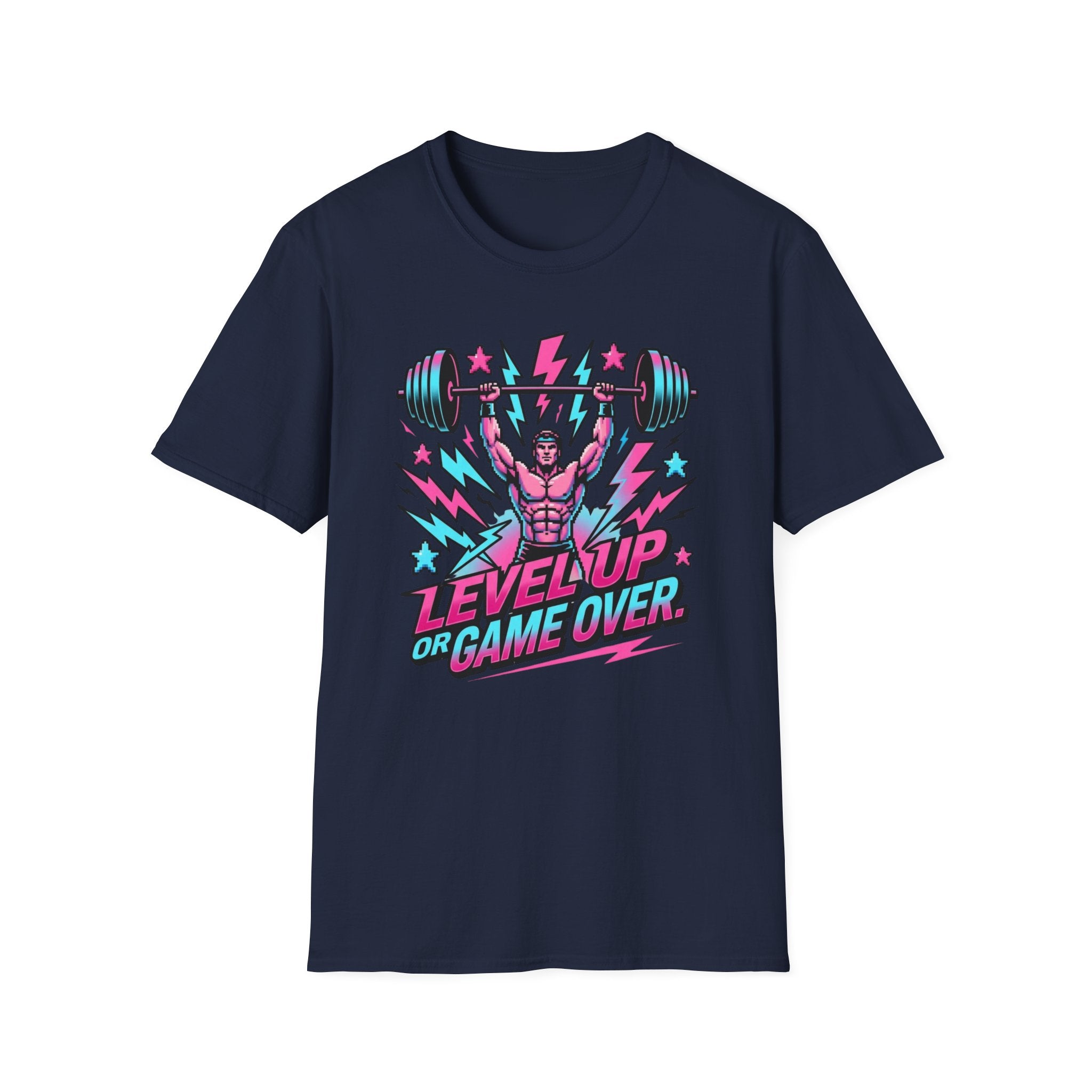 Level Up or Game Over Retro Gamer Gym Tee