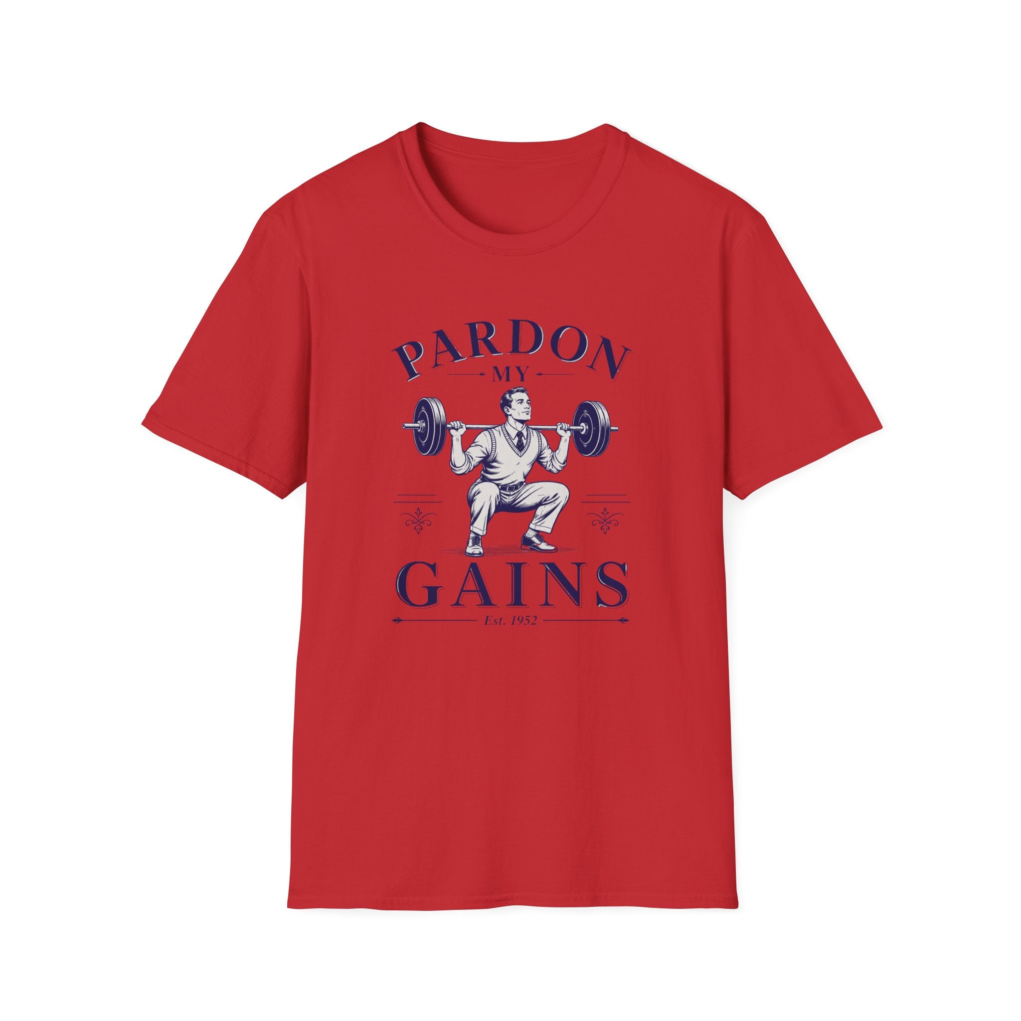Pardon My Gains — Vintage Weightlifting Gym Tee