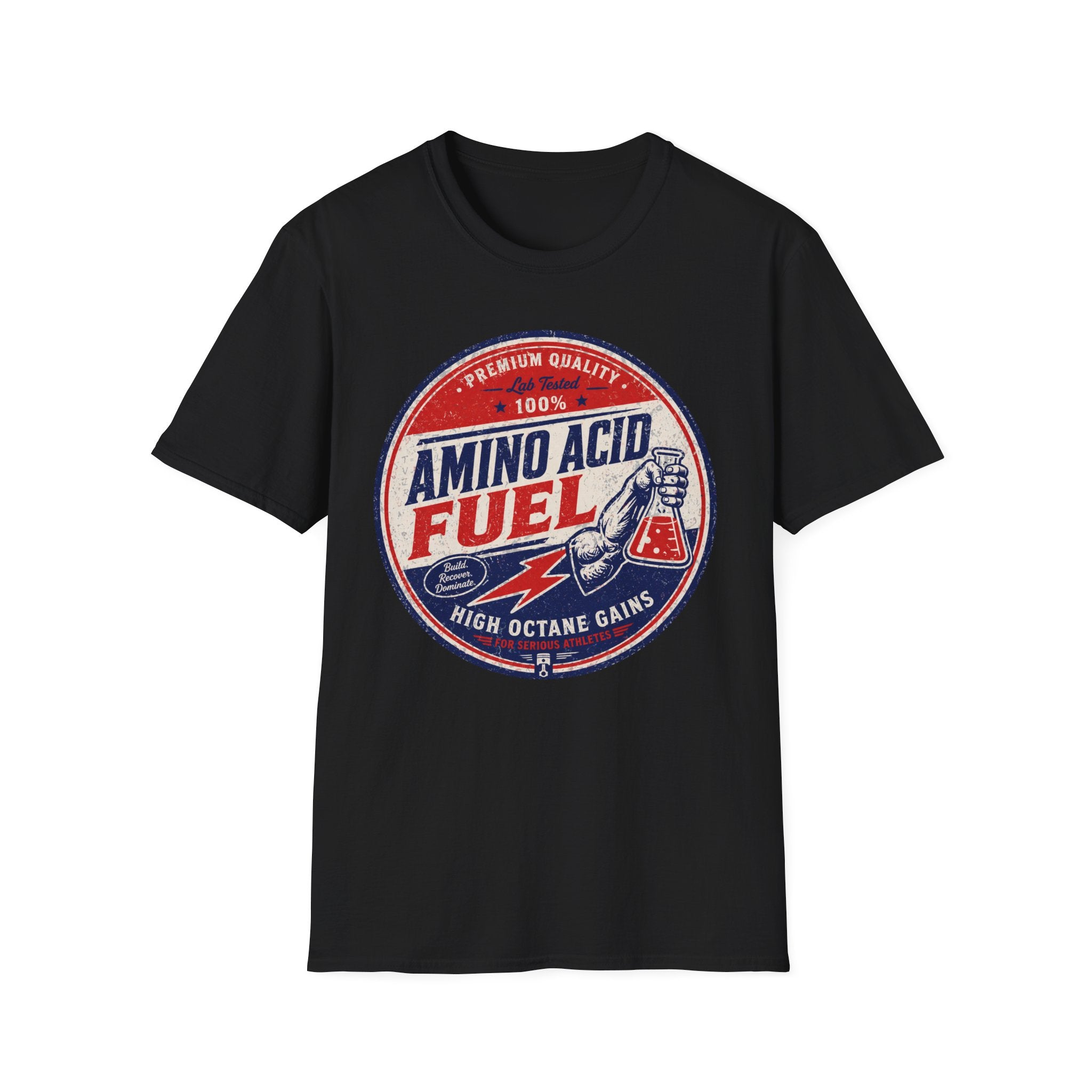 Amino Acid Fuel Tee – Retro Fitness Shirt