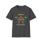 Level Up Gaining XP Daily - Gamer Gym Tee