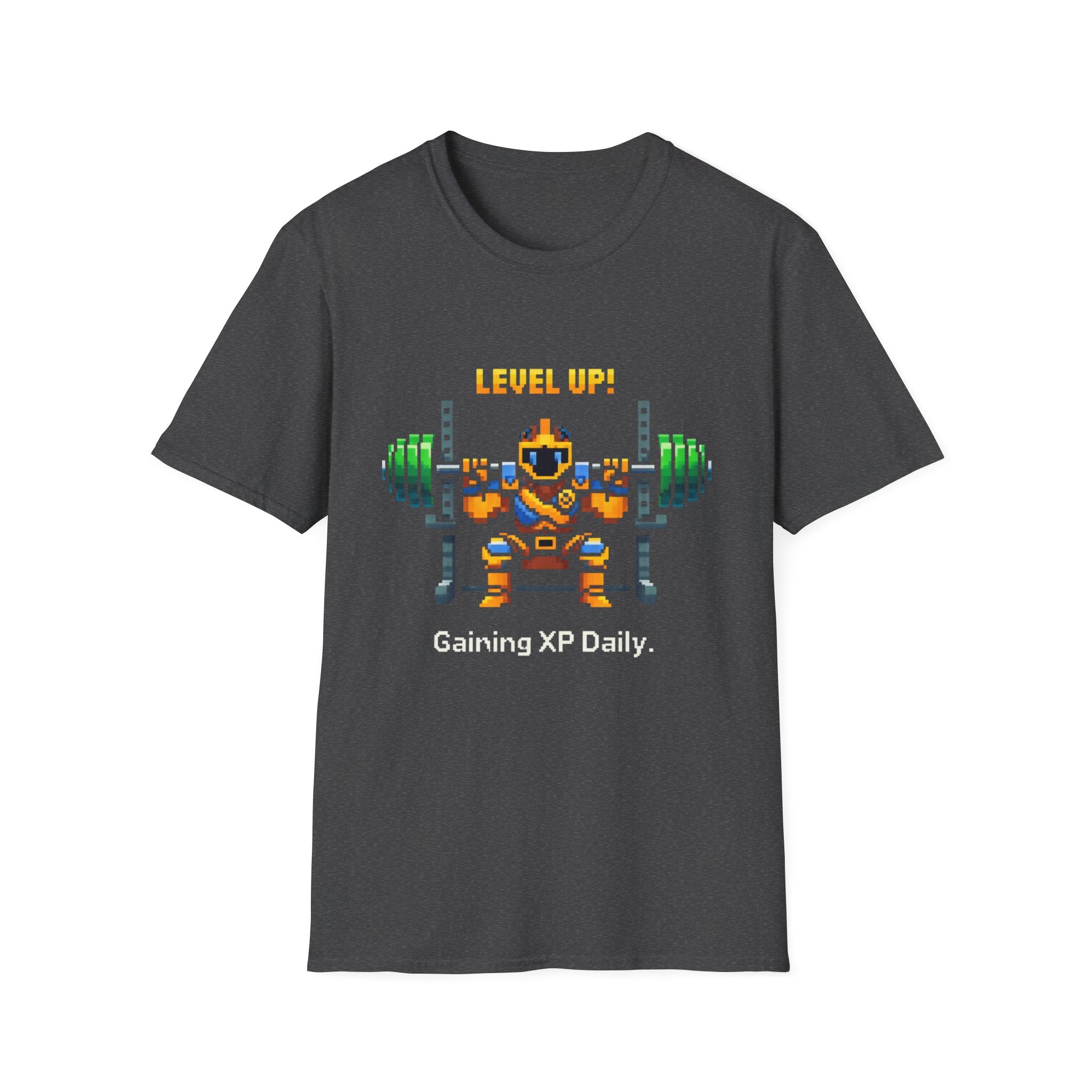 Level Up Gaining XP Daily - Gamer Gym Tee