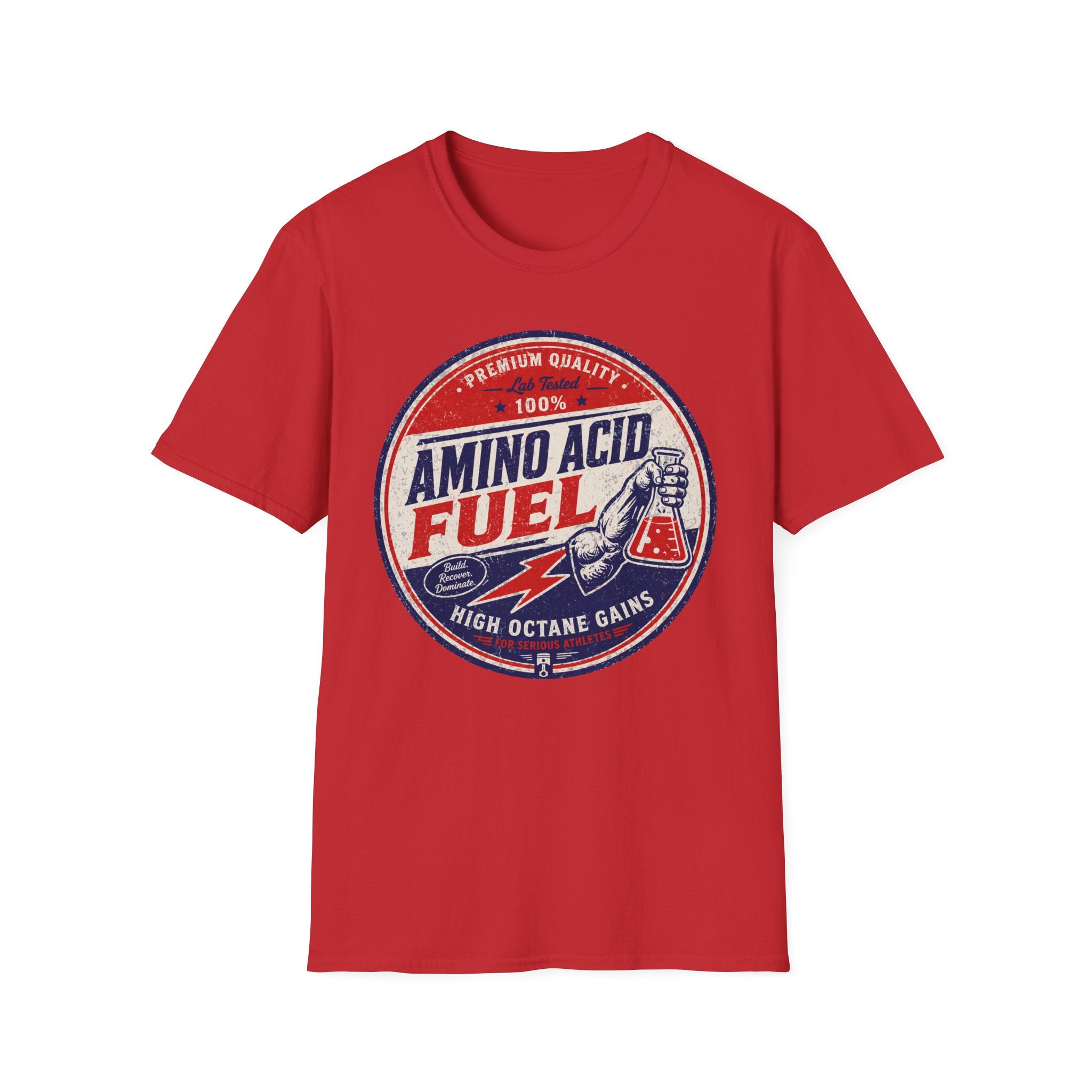 Amino Acid Fuel Tee – Retro Fitness Shirt