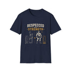 Respected Into Strength Vintage Fitness Graphic Tee