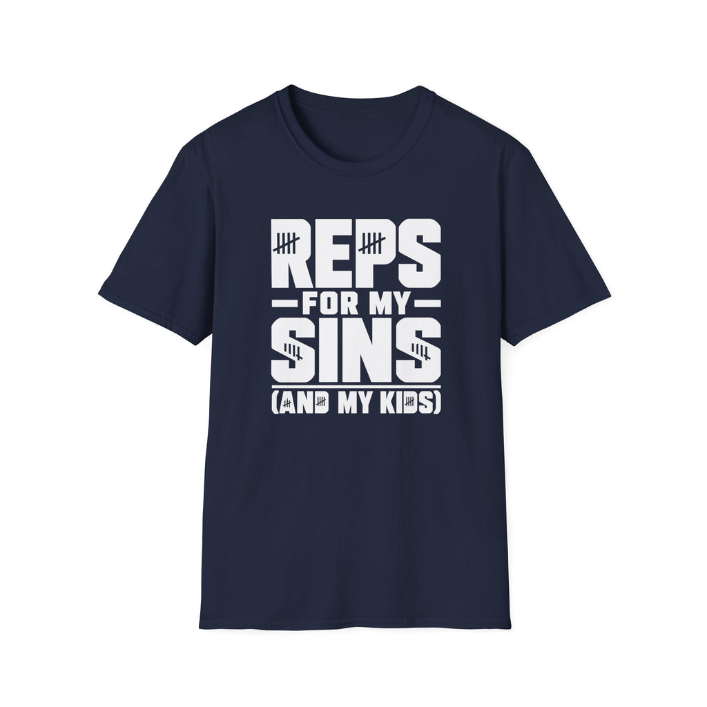Reps For My Sins (and My Kids) Motivational Gym Tee