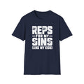 Reps For My Sins (and My Kids) Motivational Gym Tee